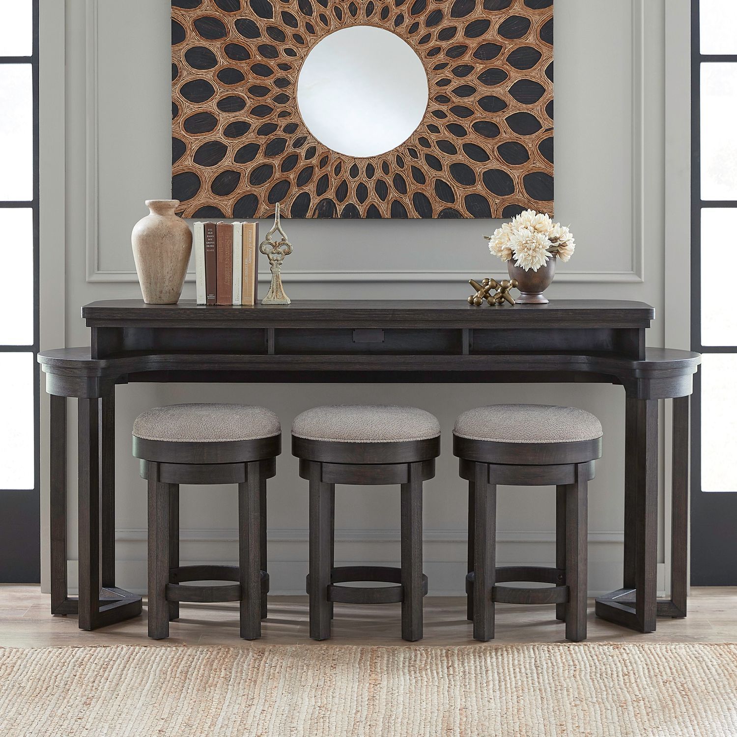 Weston - 4 Piece Bar Set - Peppercorn