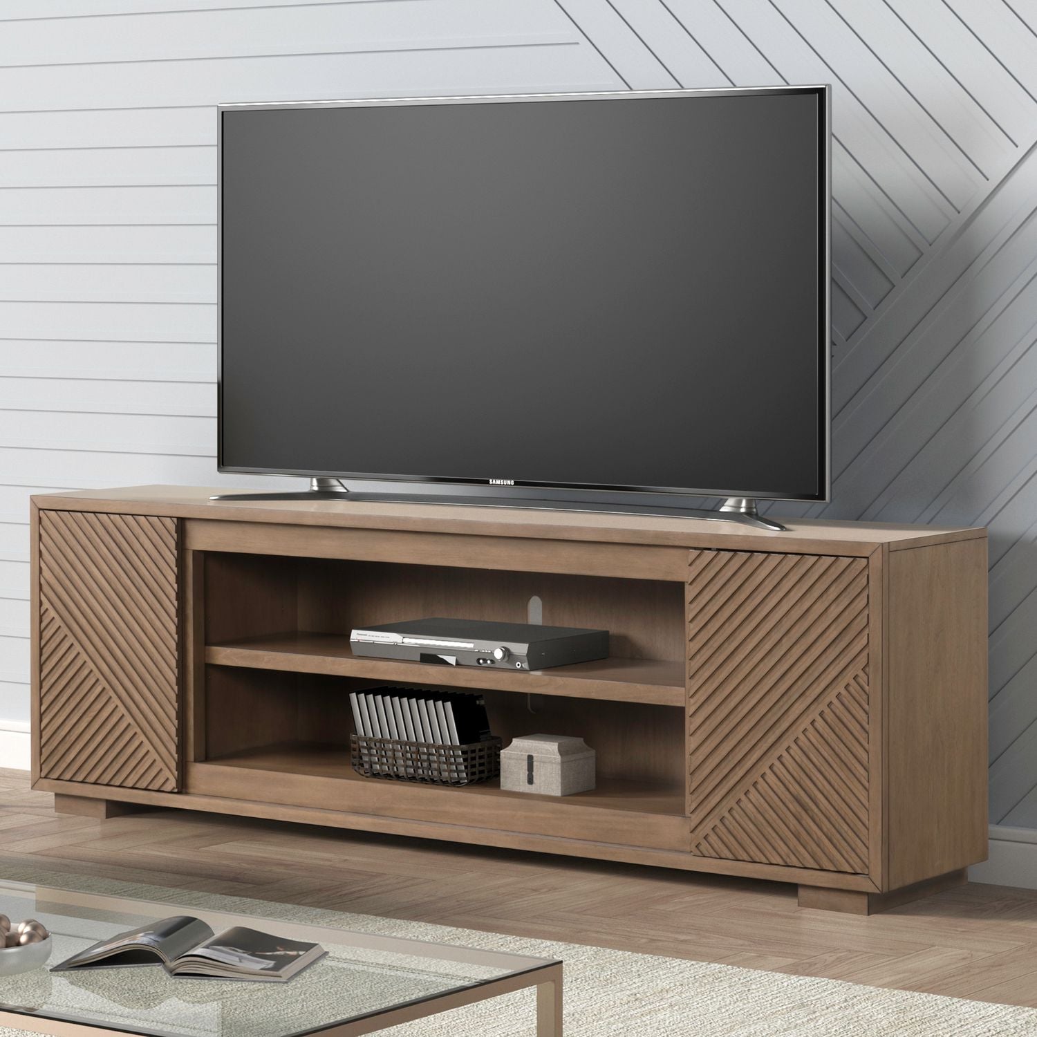84 Inch Fireplace TV Console