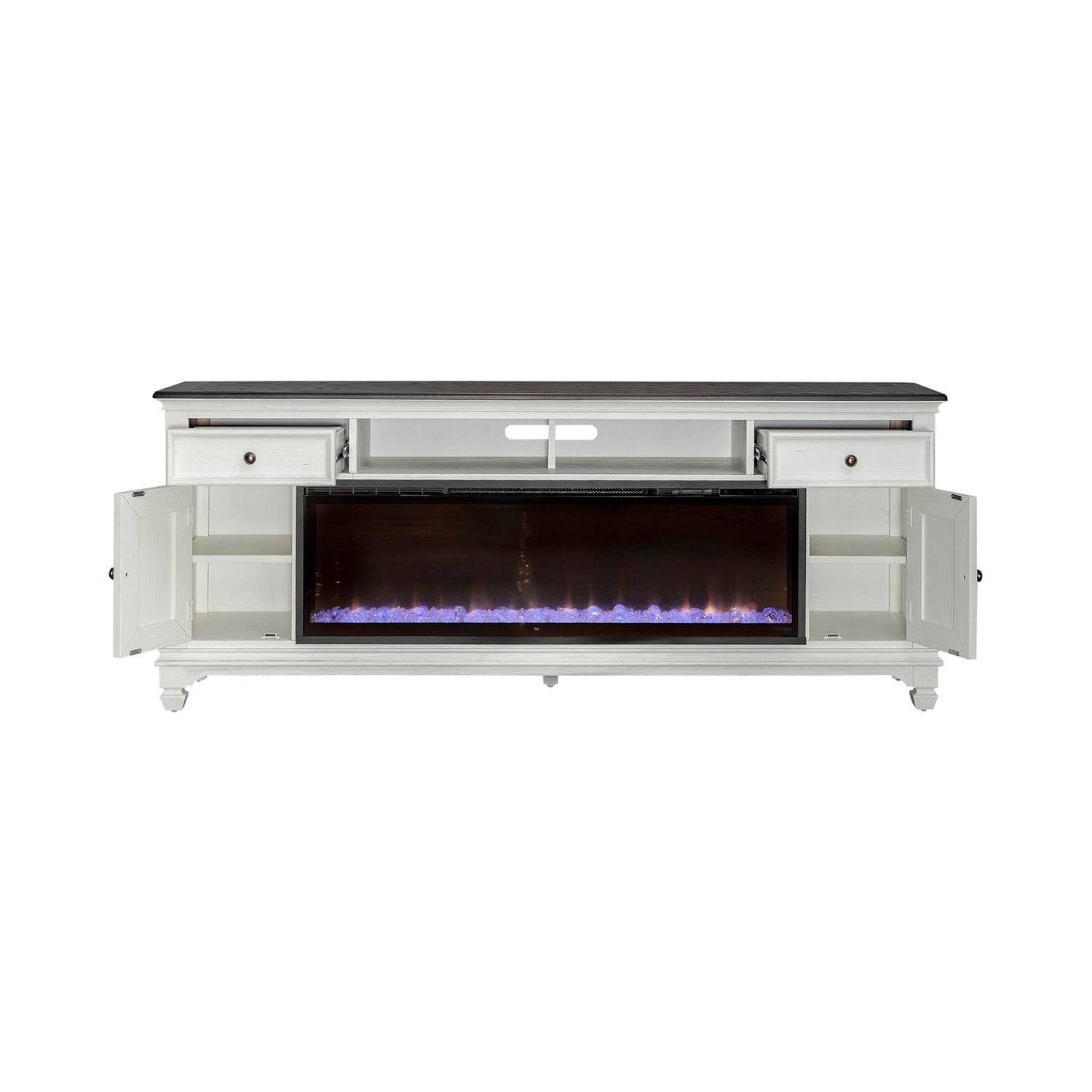 80 Inch Fireplace TV Console