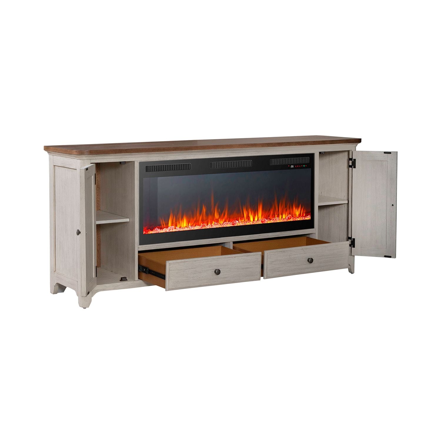 652 80 Inch Console w/ Fire FTS