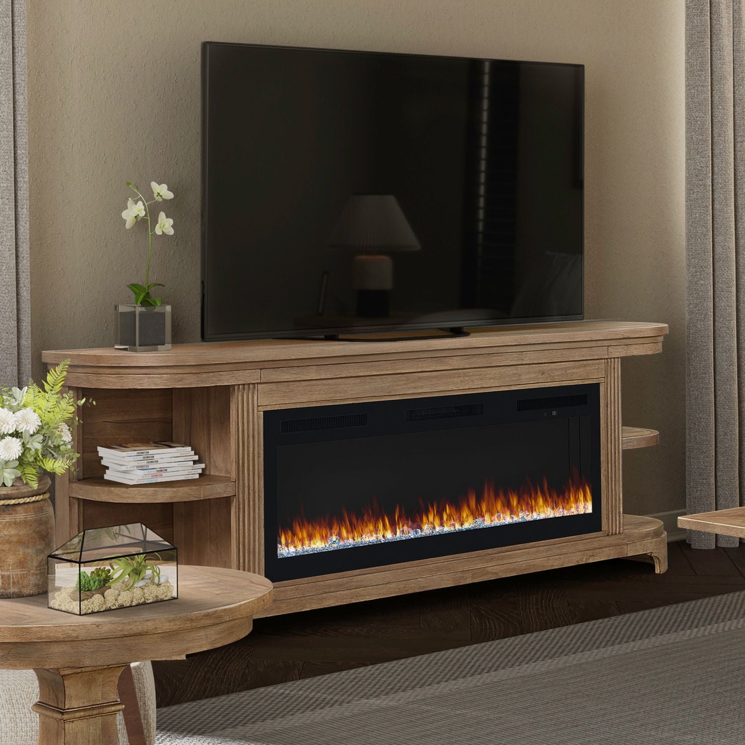 928 82 Inch Console w/ Fire FTS