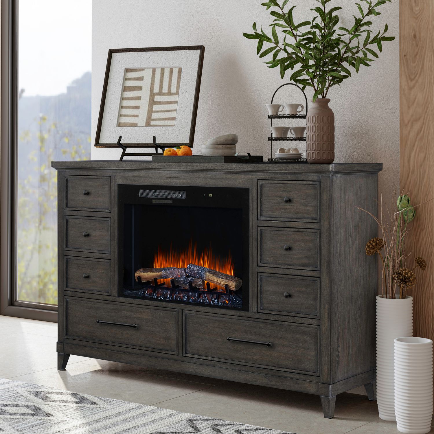939B 8 Drawer Dresser w/ Fire FTS