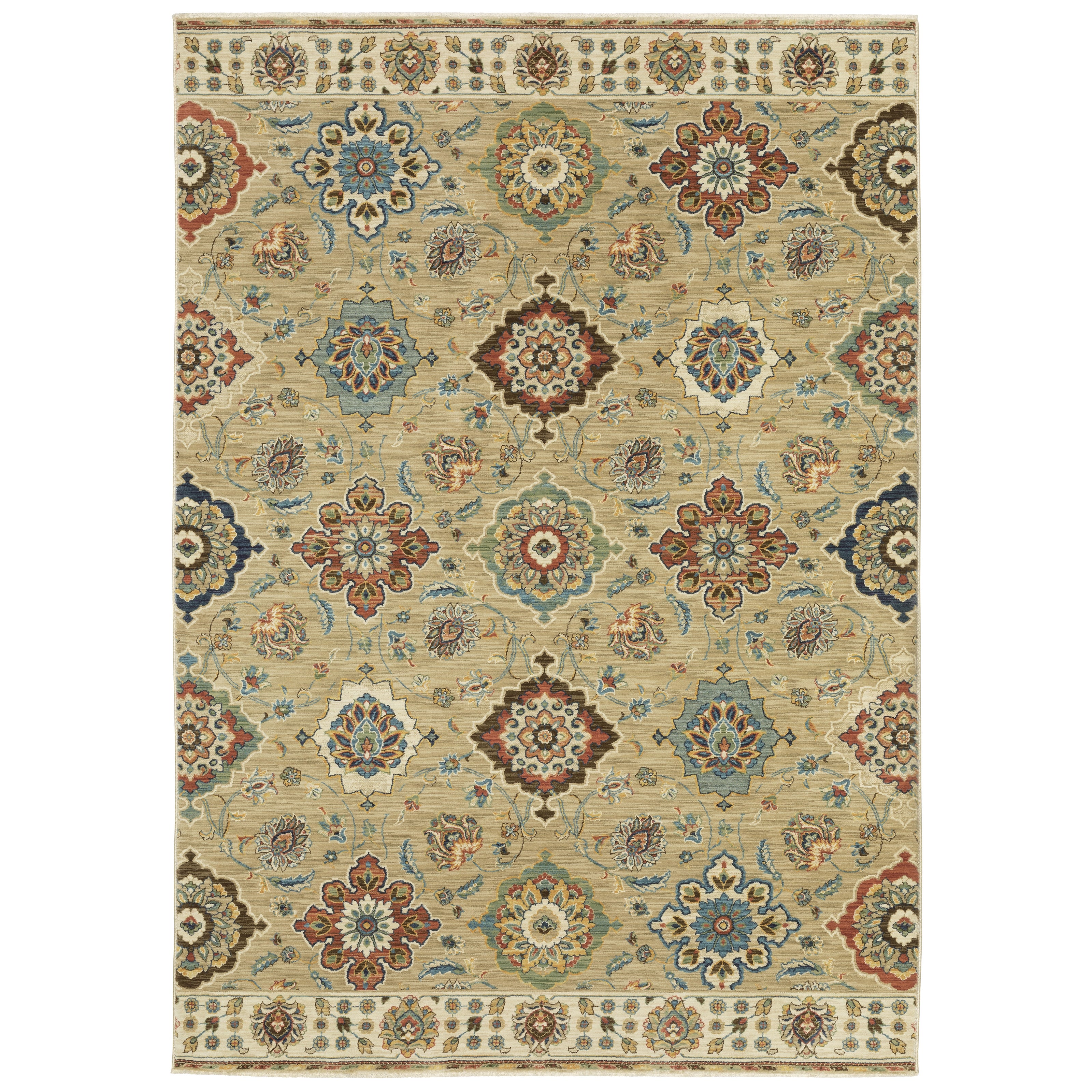 Oriental Weavers Francesca FR05D Beige/Multi Area Rug