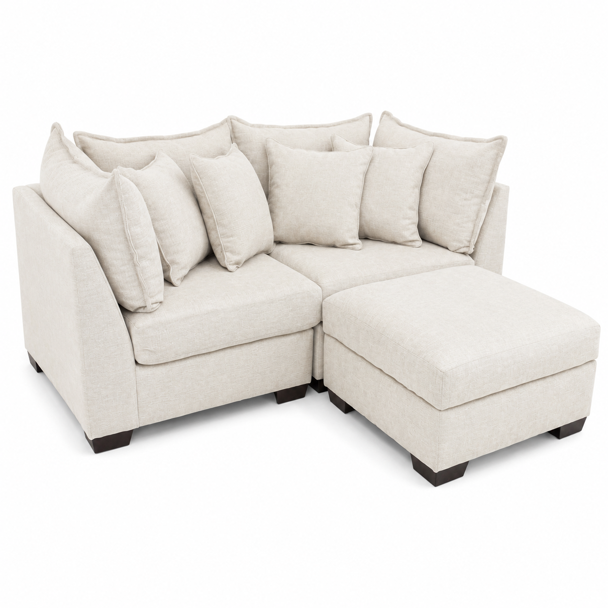 Alina 2 Pc Loveseat with Storage Ottoman