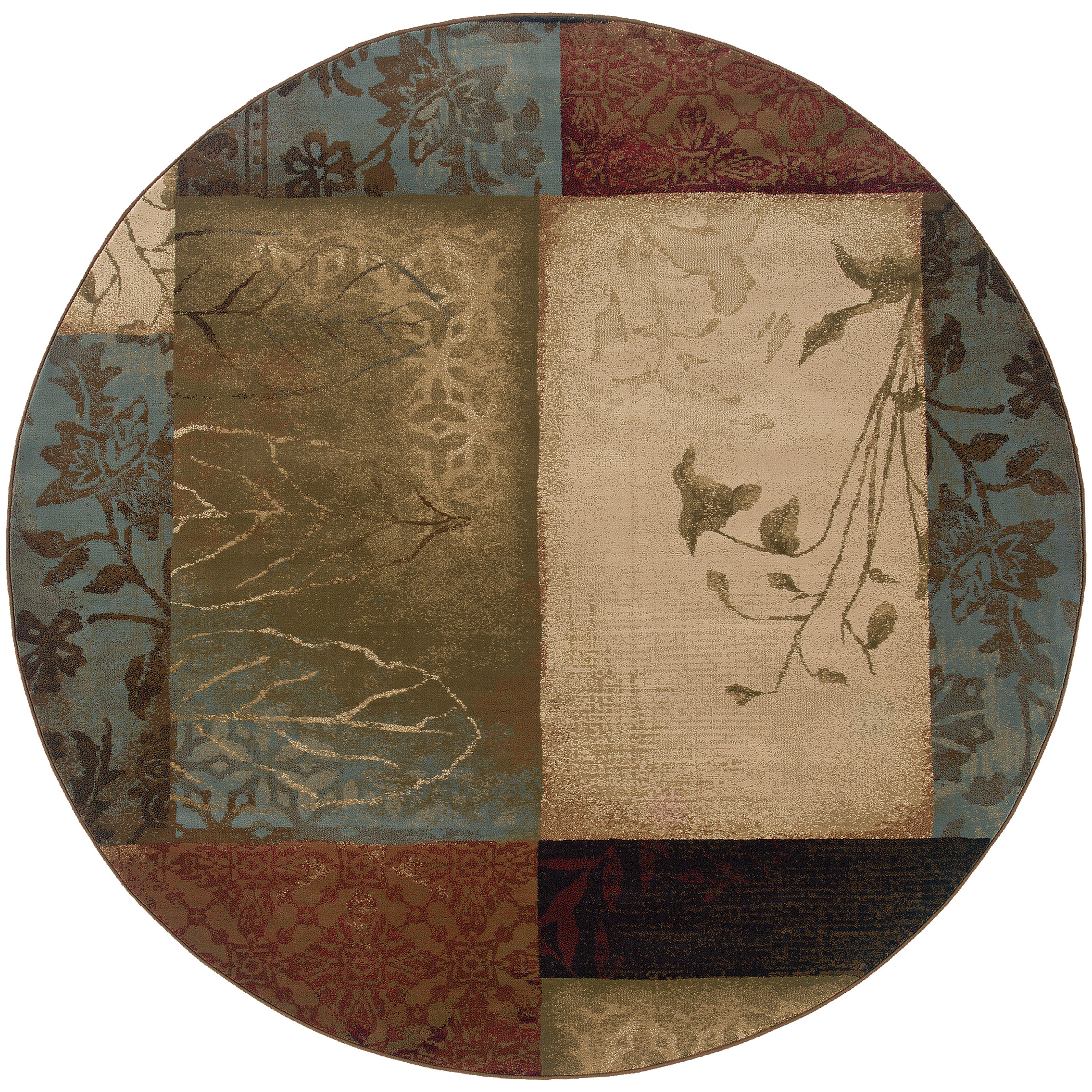 Oriental Weavers Hudson 1067A Brown/Red Area Rug