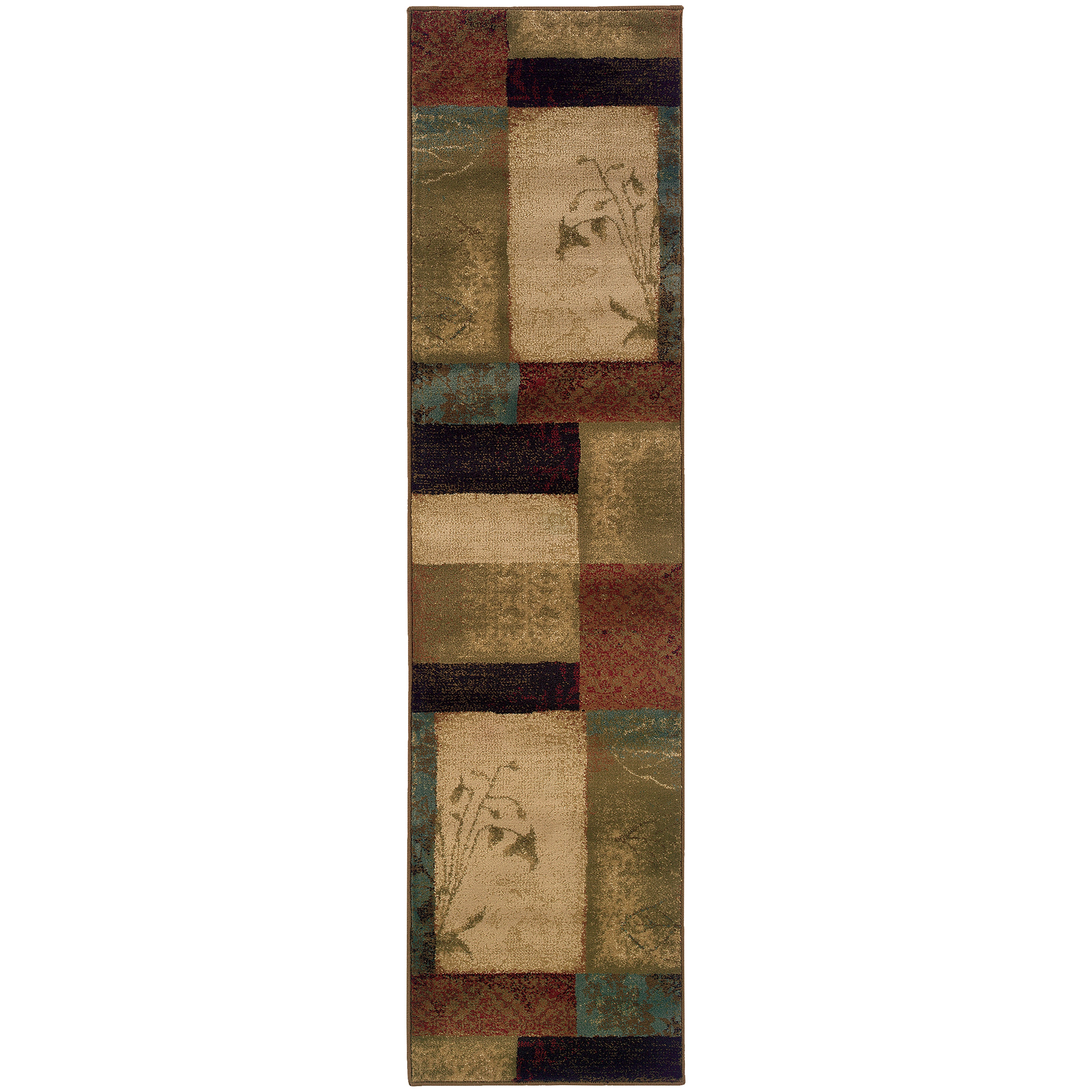 Oriental Weavers Hudson 1067A Brown/Red Area Rug
