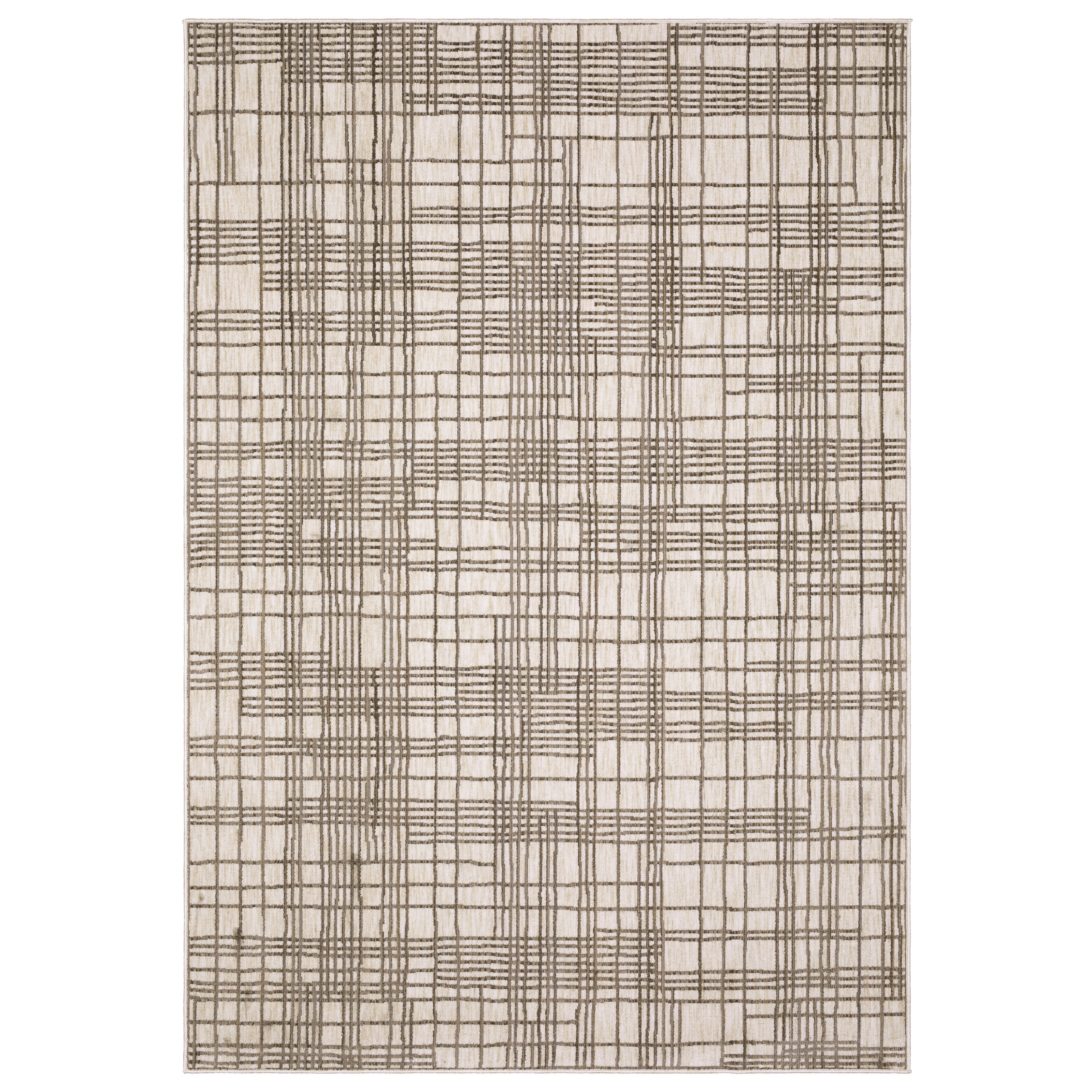 Oriental Weavers Hunter HNT01 Brown/Beige Area Rug
