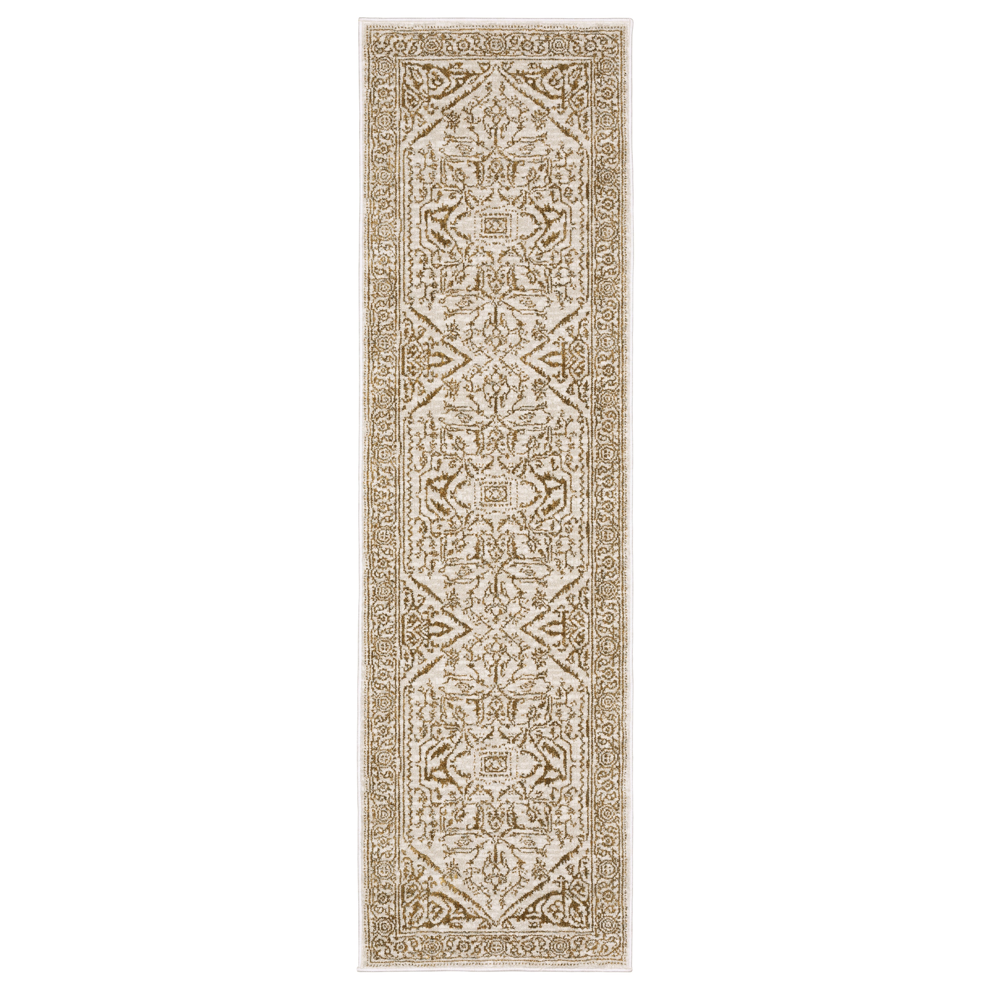 Oriental Weavers Intrigue INT03 Ivory/Gold Area Rug