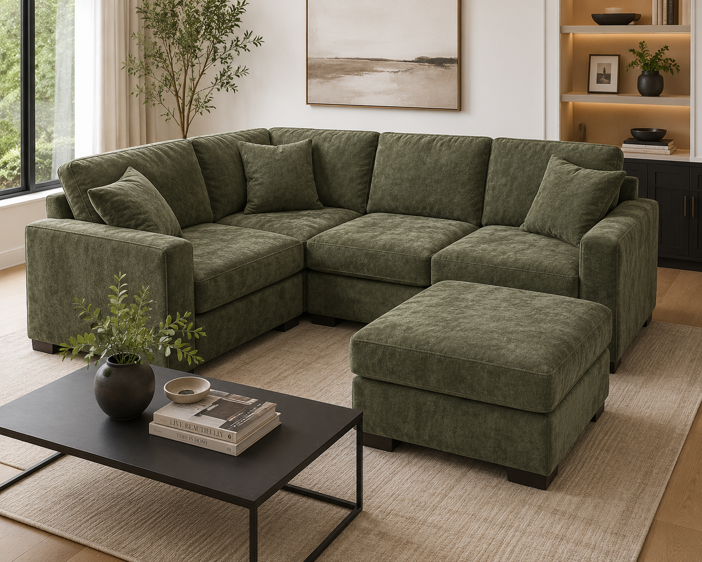 Alton 4 Pc Sectional with Ottoman