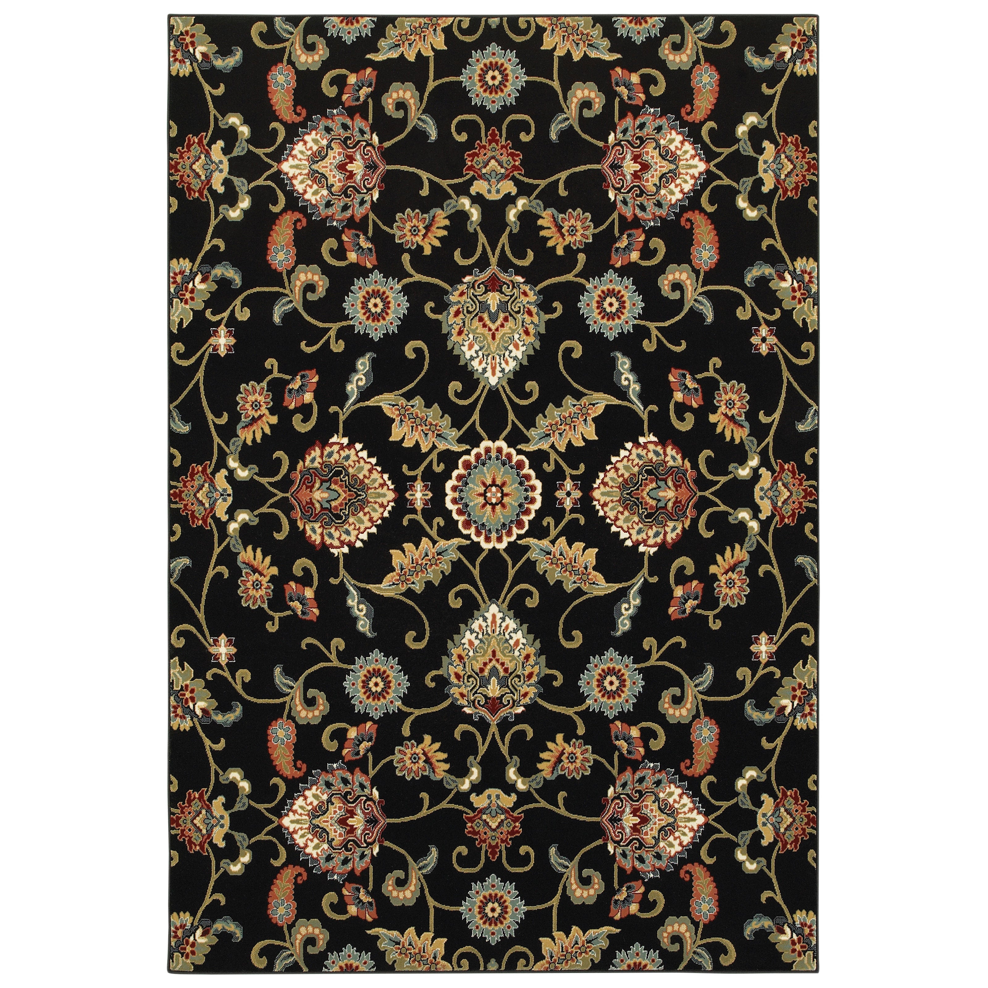 Oriental Weavers Kipton KIP07 Grey/Blue Area Rug