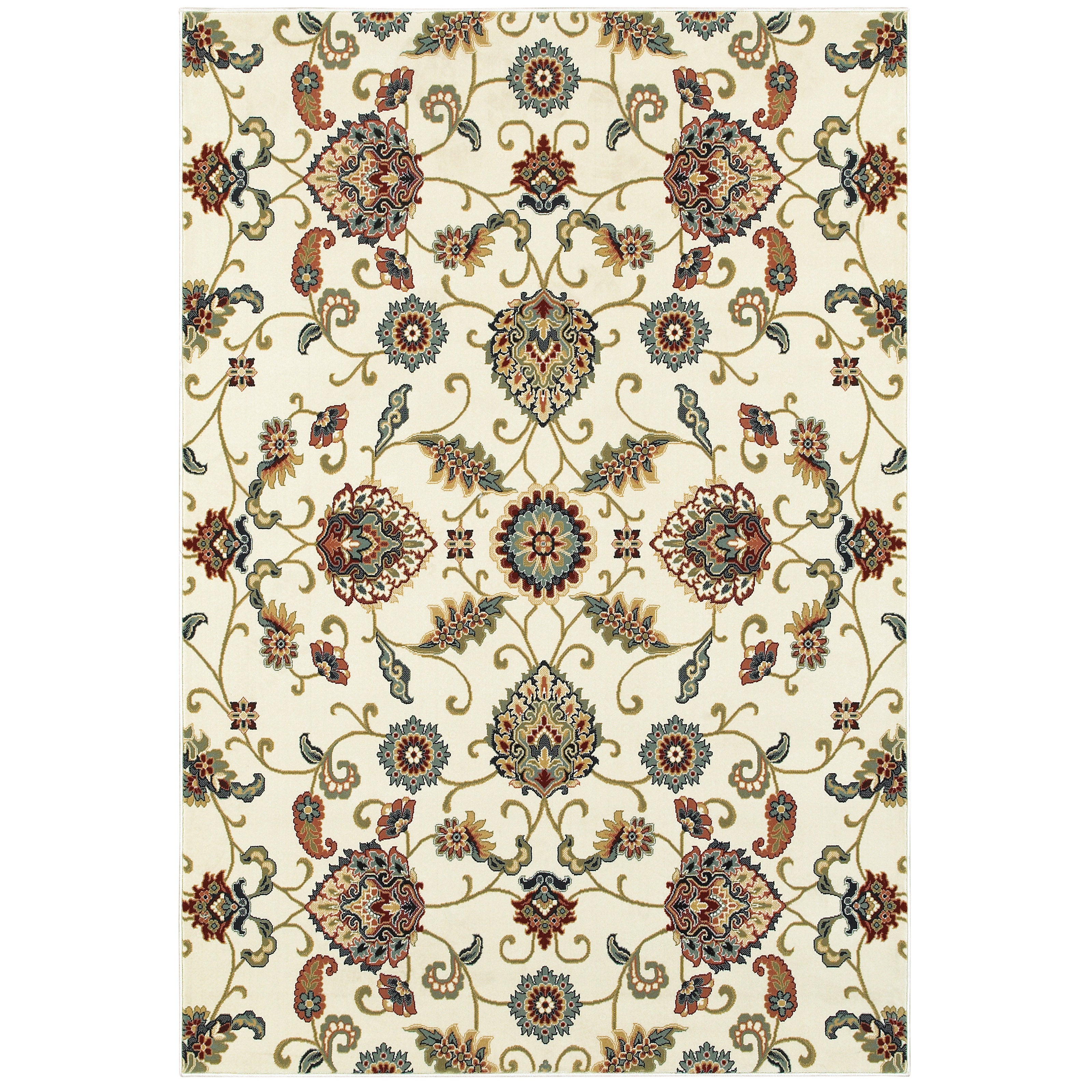 Oriental Weavers Kipton KIP07 Grey/Blue Area Rug