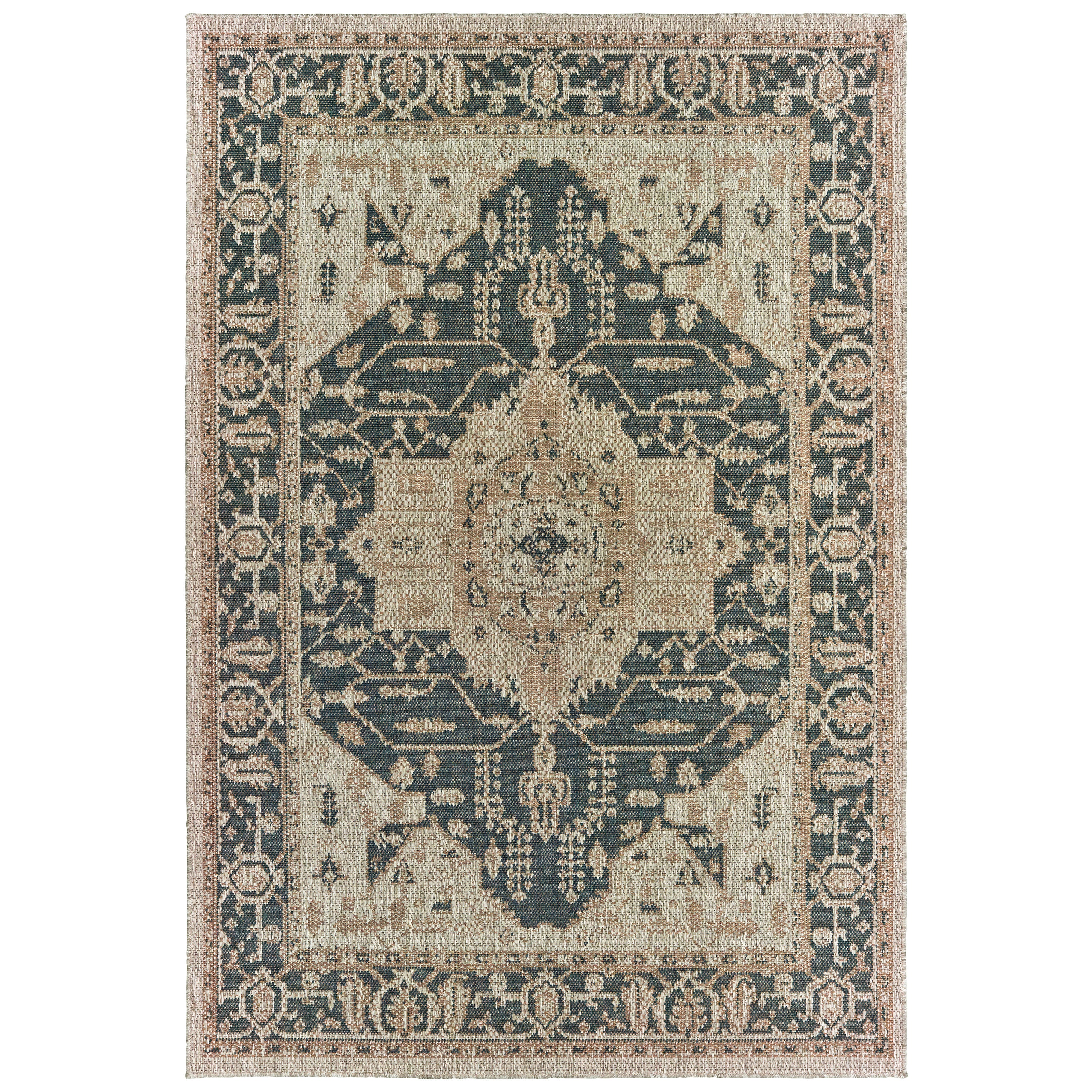 Oriental Weavers Latitude 1503B Blue/Grey Area Rug
