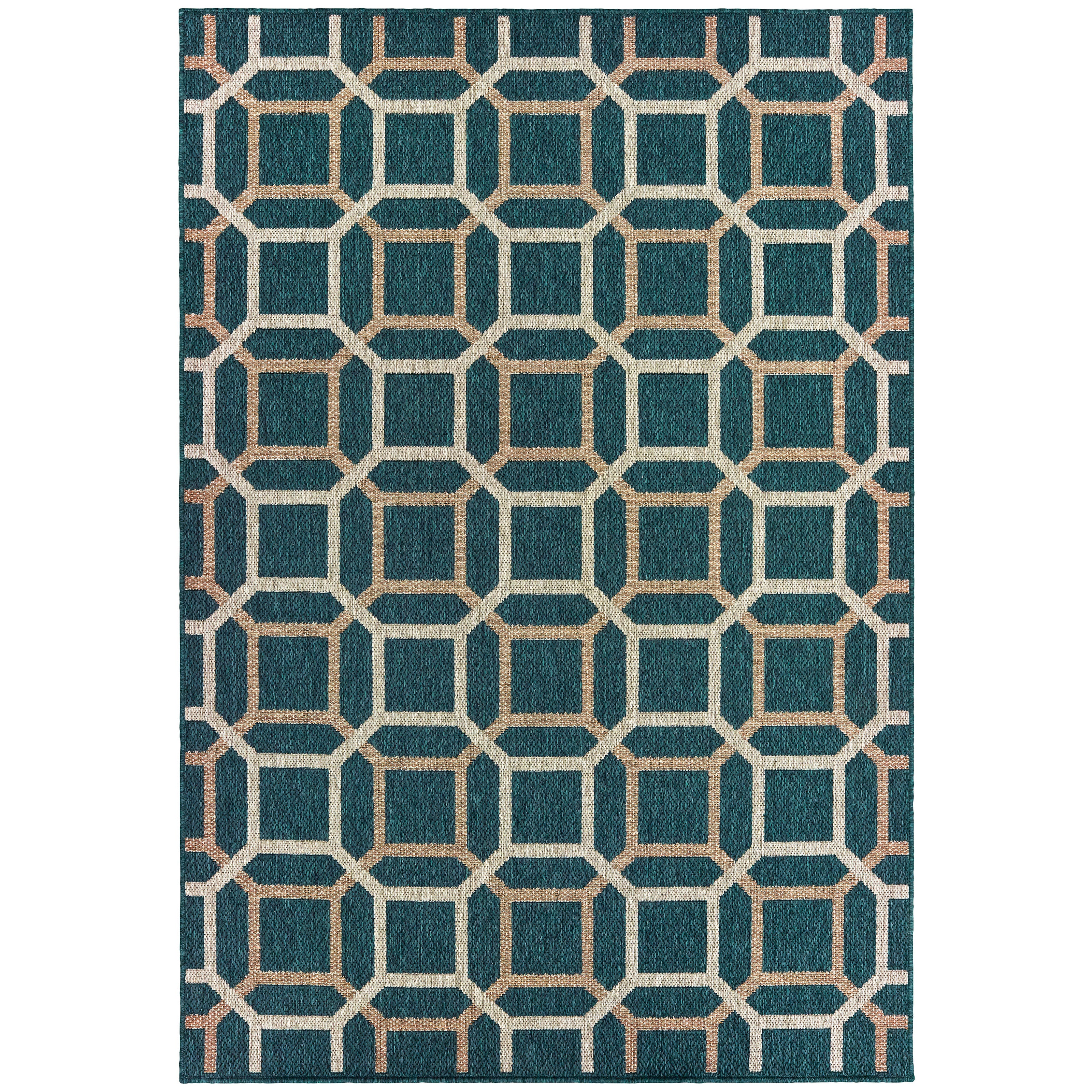 Oriental Weavers Latitude 806B Blue/Grey Area Rug