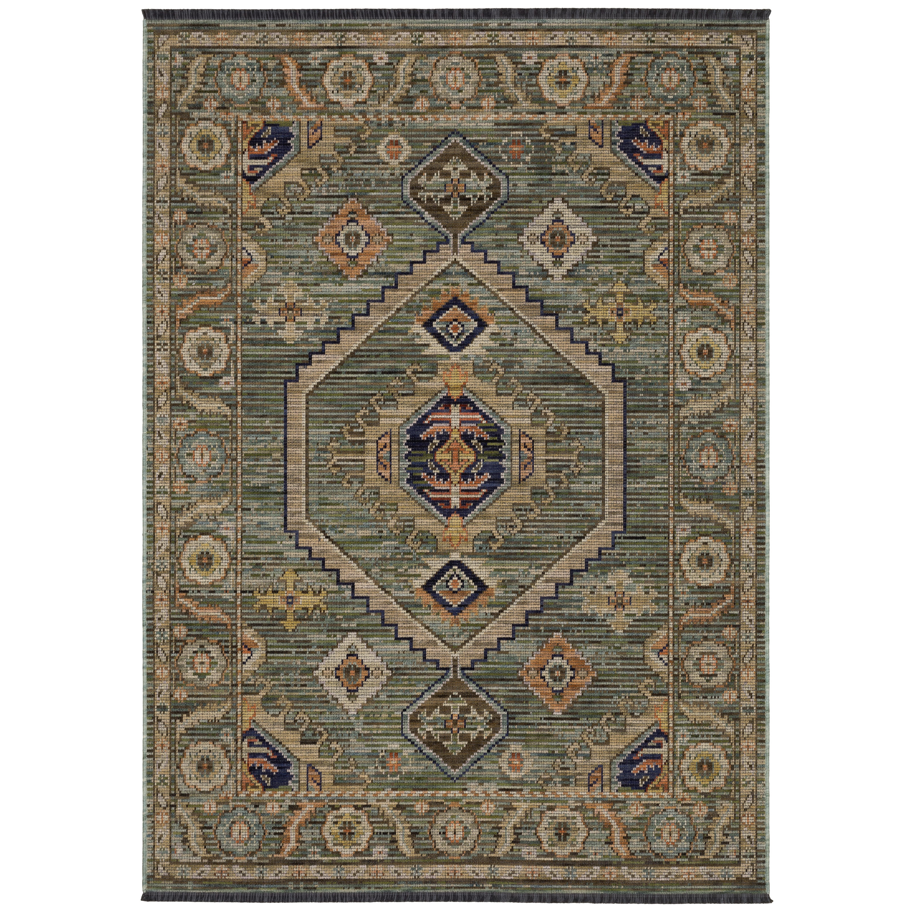 Oriental Weavers Legacy LGY12 Green/Multi Area Rug