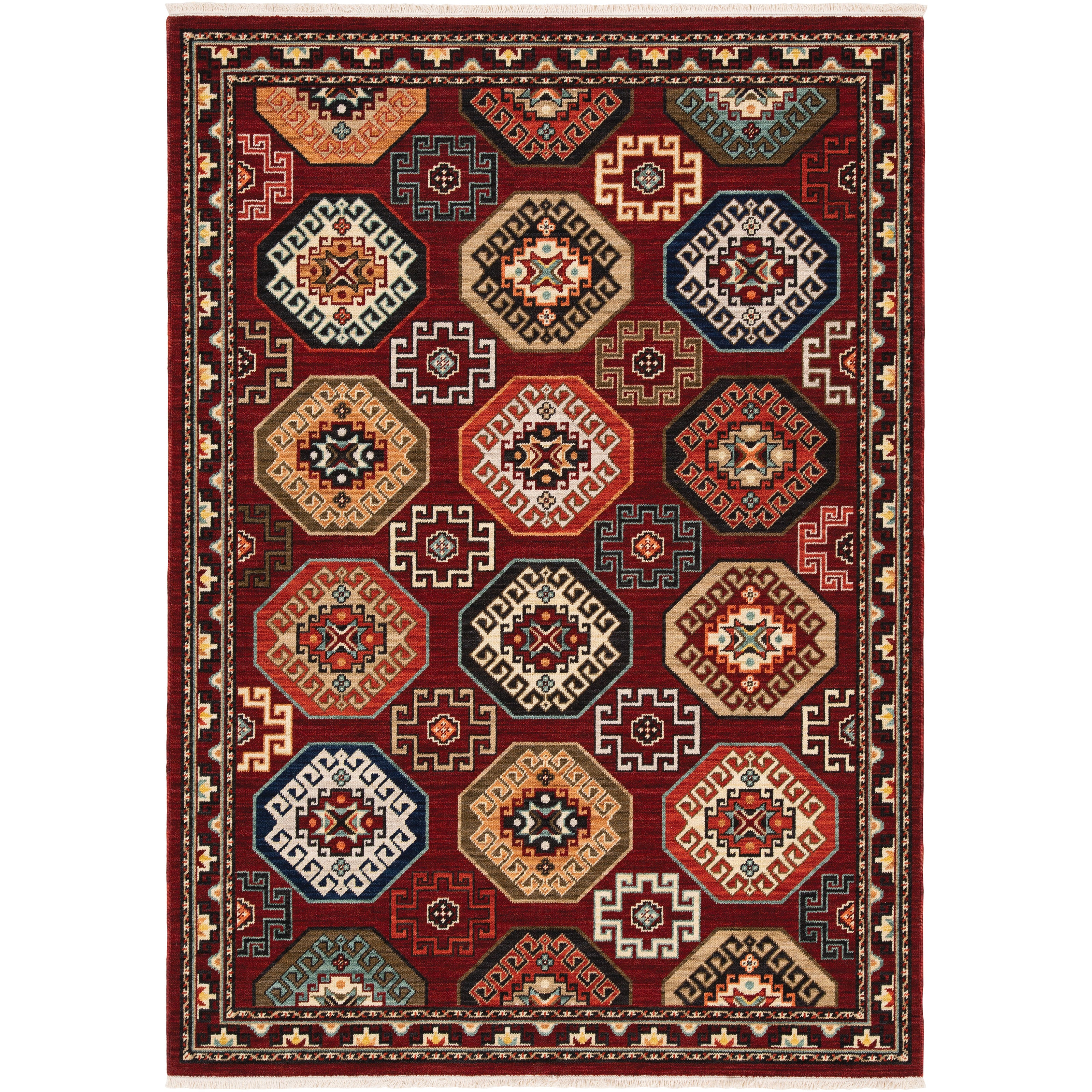 Oriental Weavers Lilihan 4601W Beige/Multi Area Rug