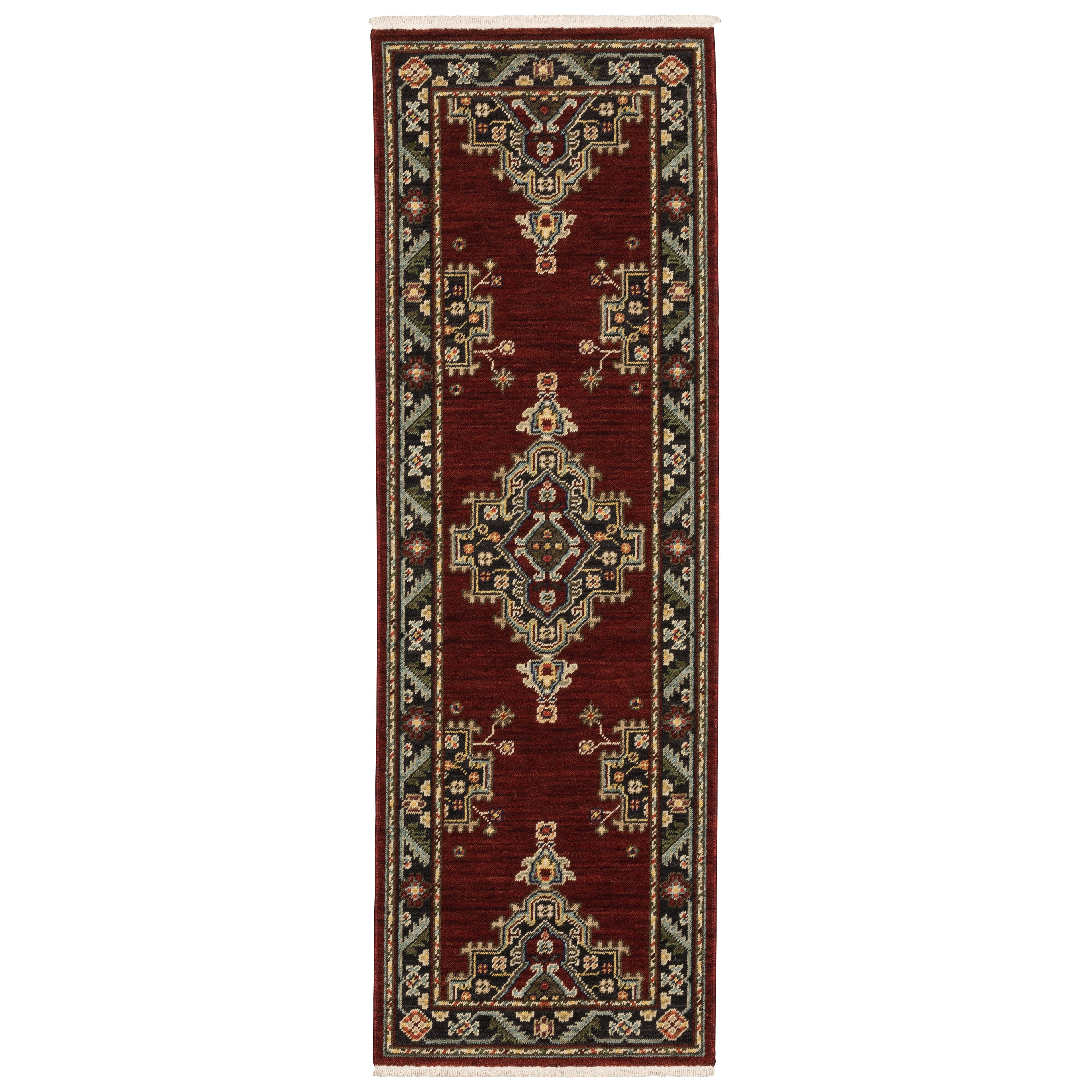 Oriental Weavers Lilihan 4929A Black/Red Area Rug