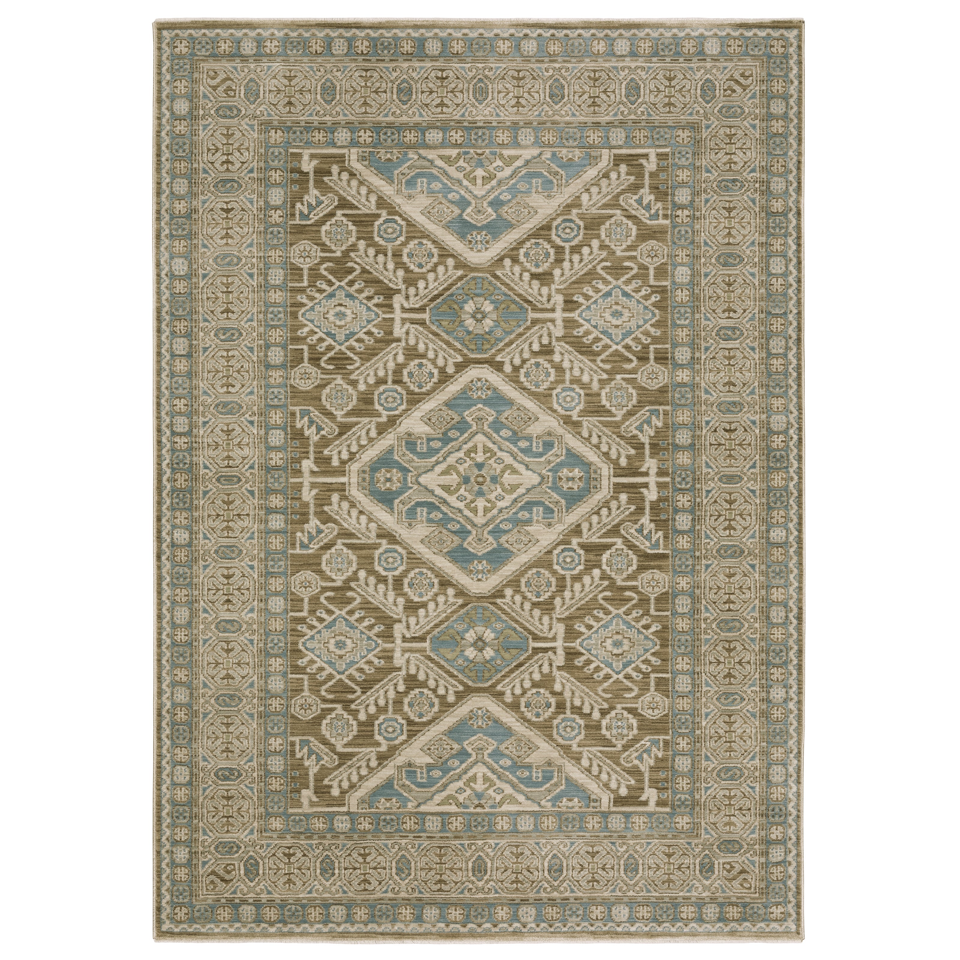 Oriental Weavers Maeve MAE08 Brown/Blue Area Rug