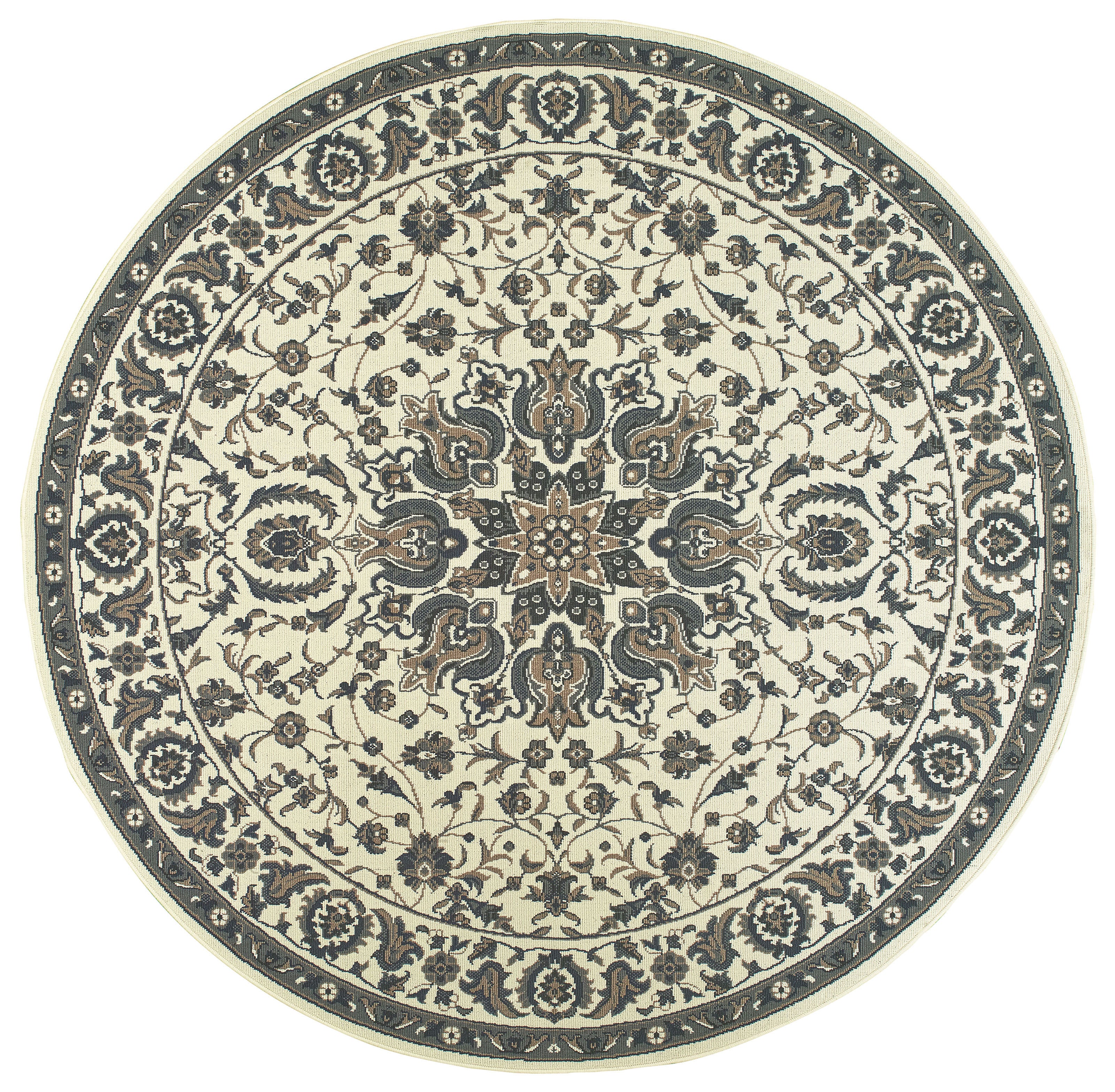 Oriental Weavers Majorca MAJ04 Grey/Blue Area Rug