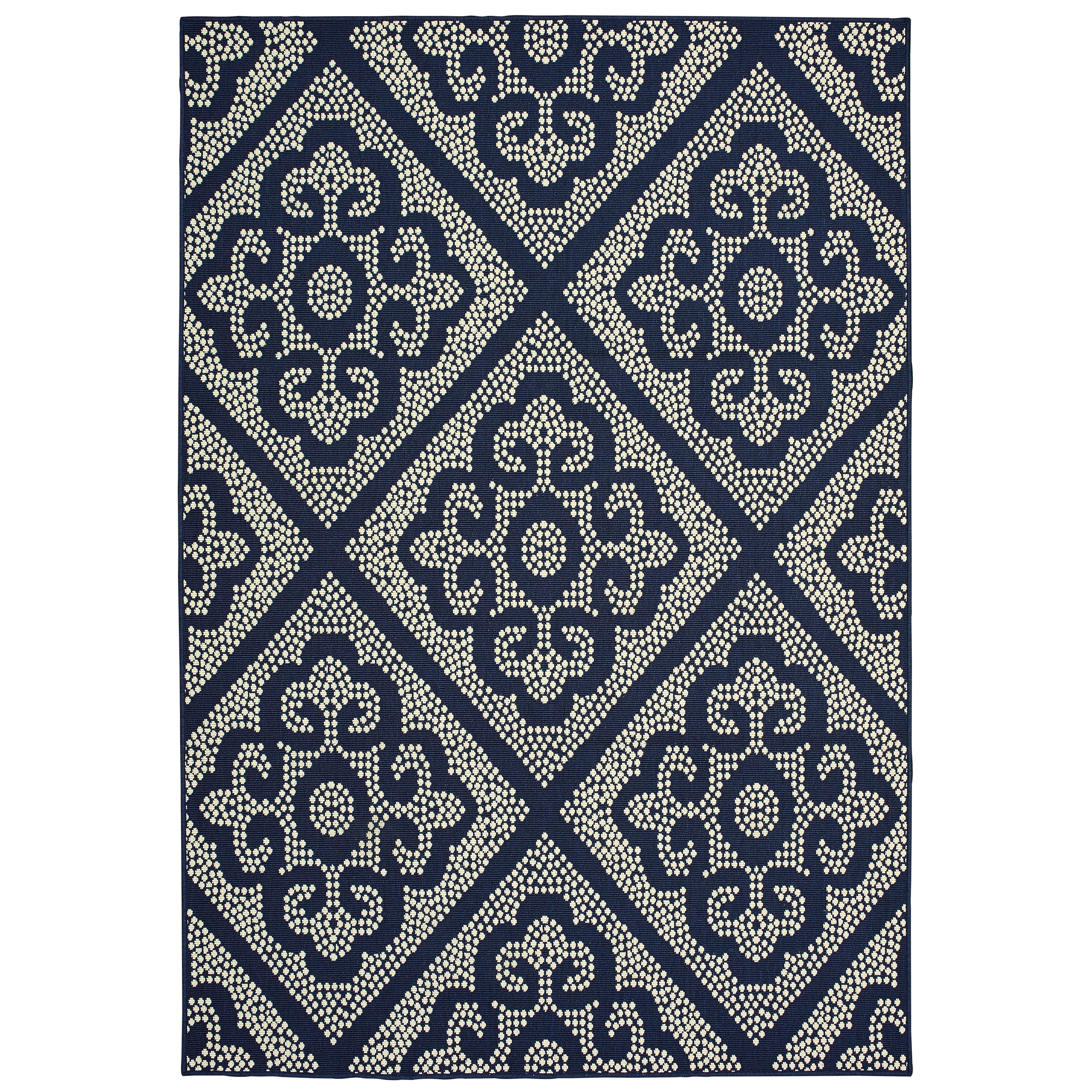 Oriental Weavers Malibu MAL02 Ivory/Grey Area Rug
