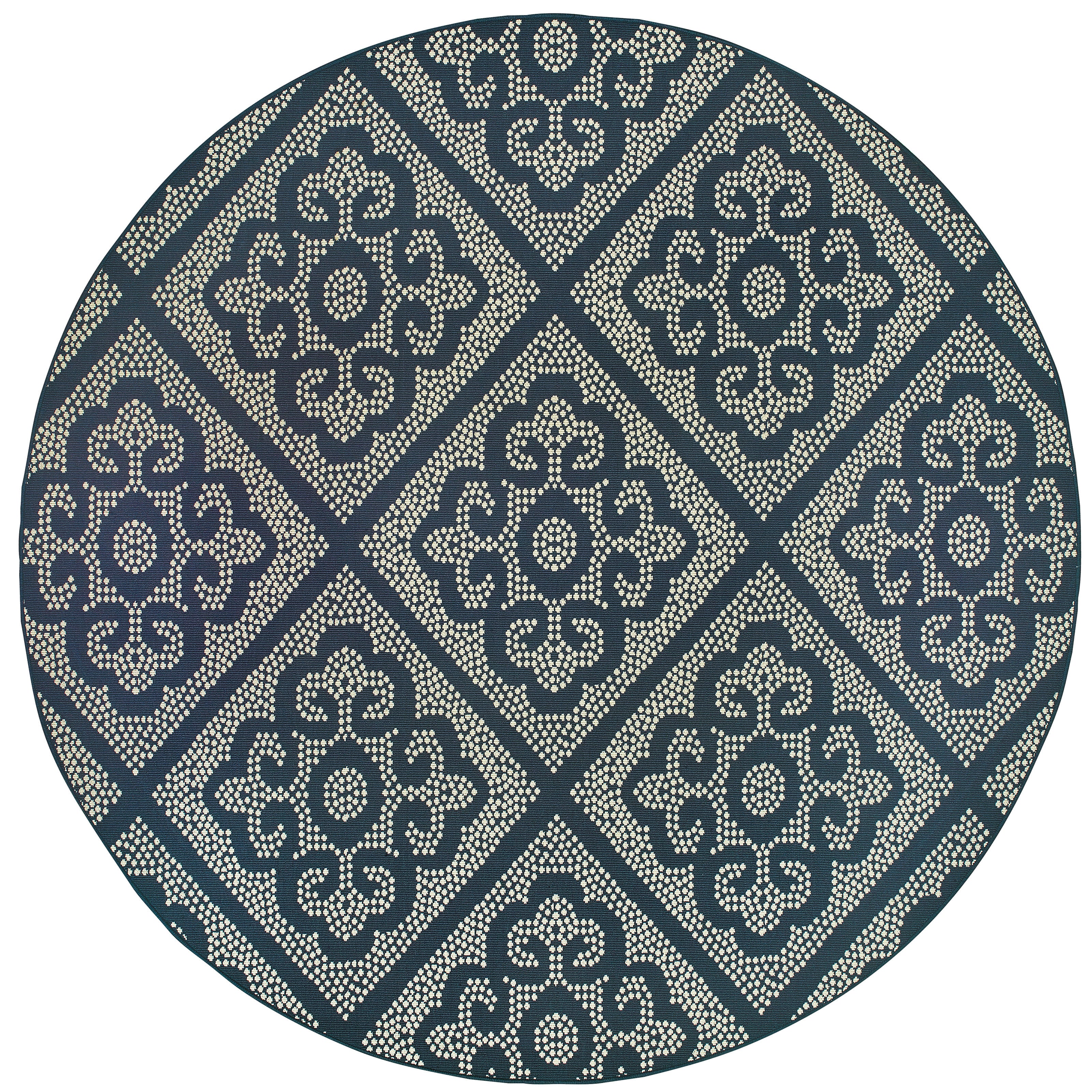 Oriental Weavers Malibu MAL02 Ivory/Grey Area Rug