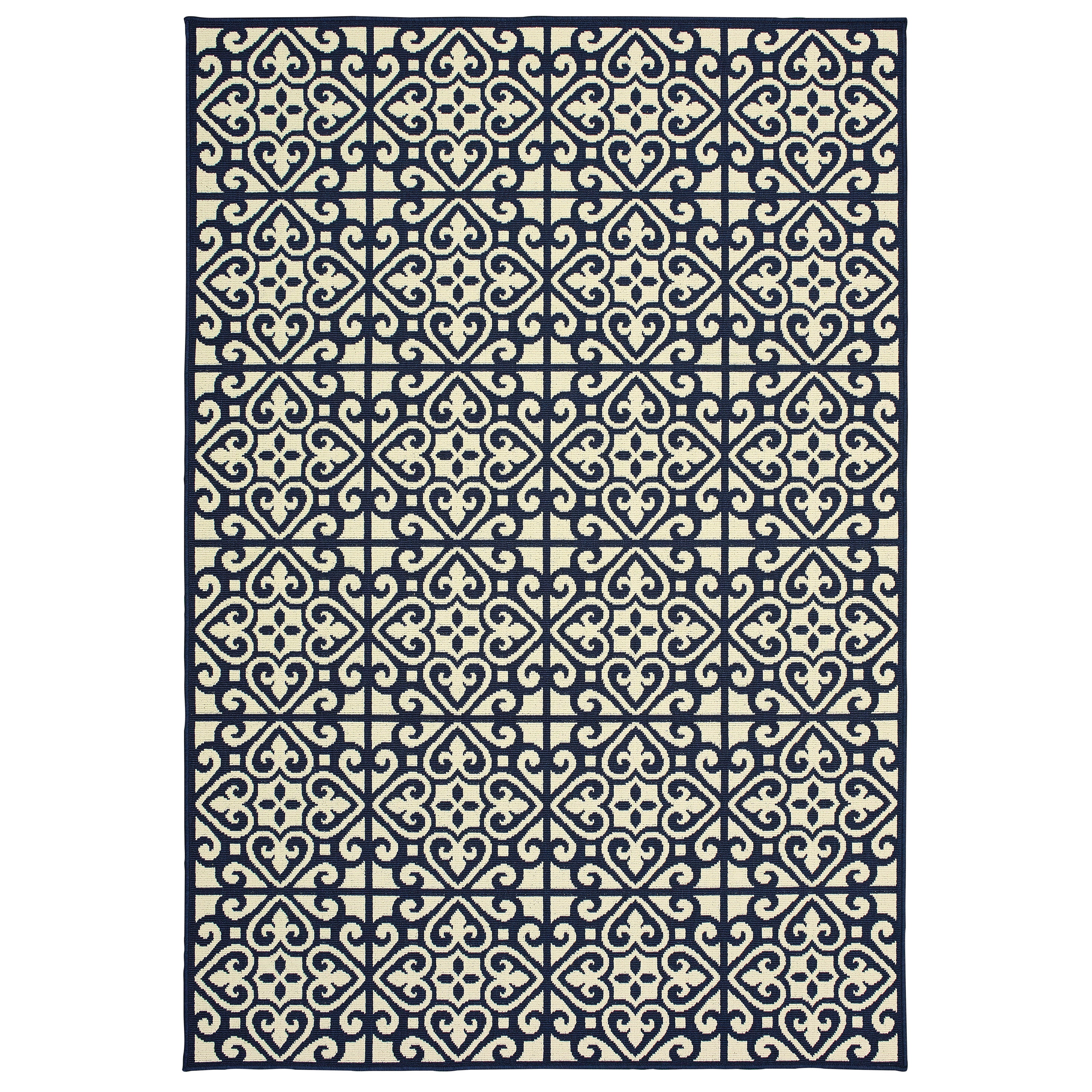 Oriental Weavers Malibu MAL05 Blue/Gold Area Rug
