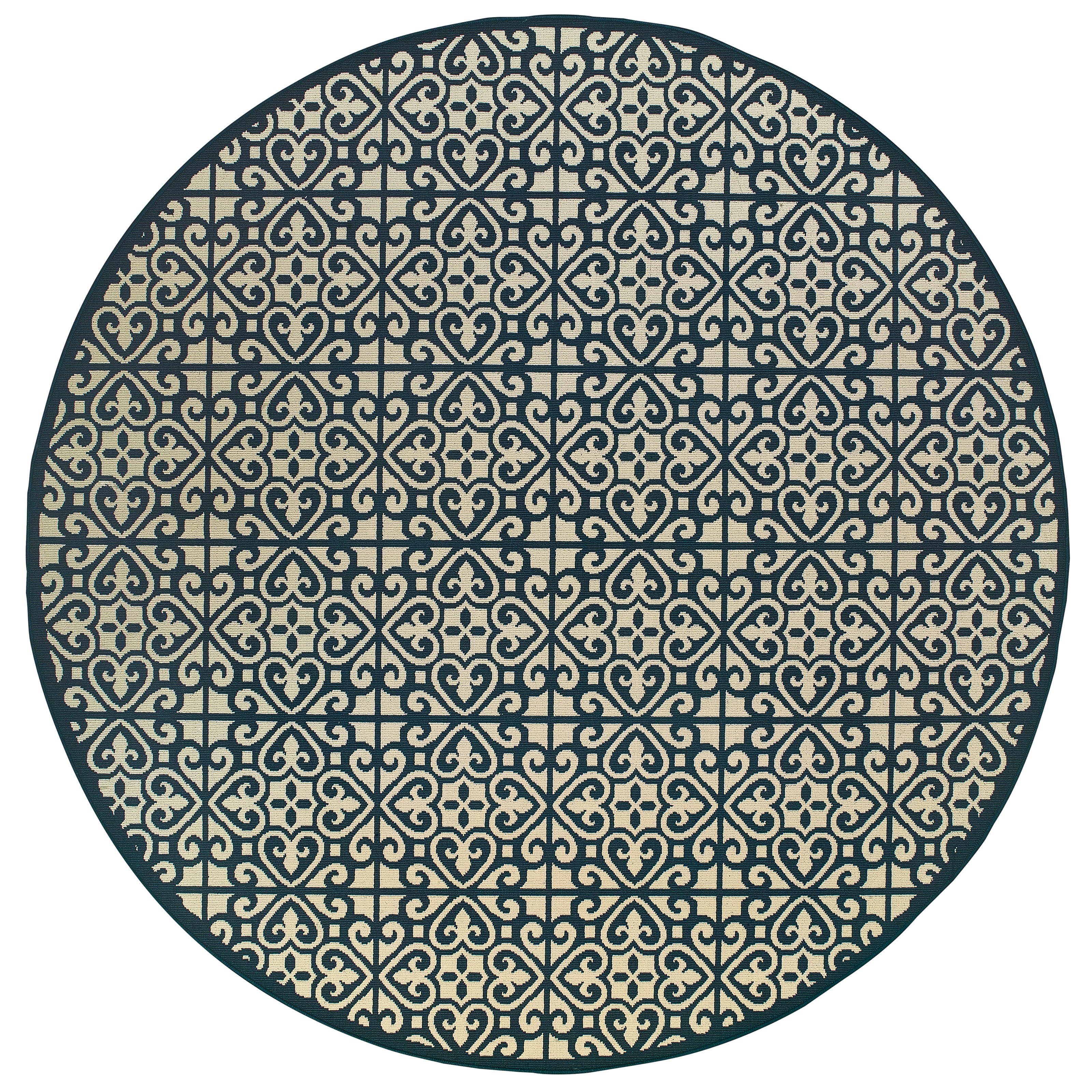 Oriental Weavers Malibu MAL05 Blue/Gold Area Rug