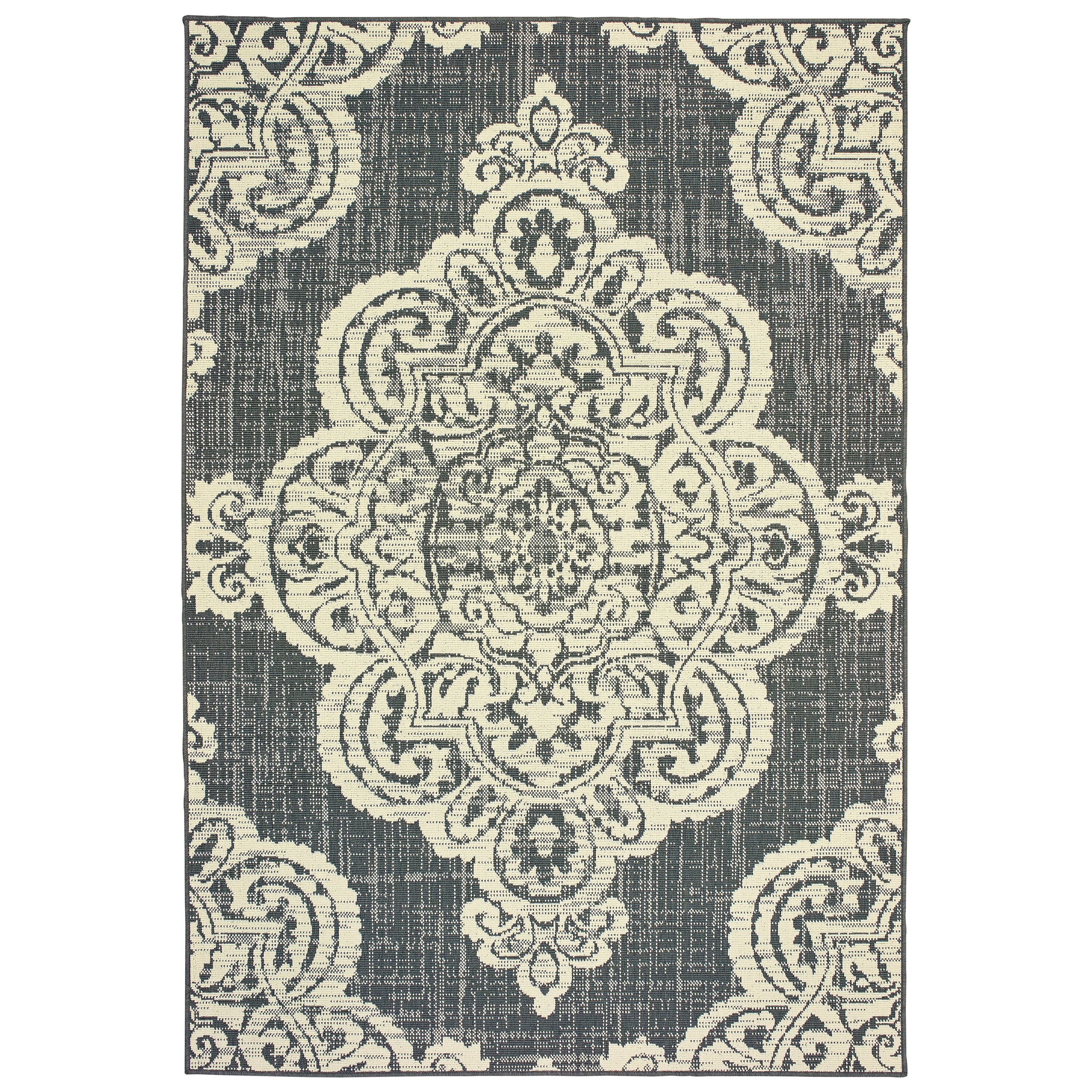 Oriental Weavers Mallory MAL01 Grey/Blue Area Rug