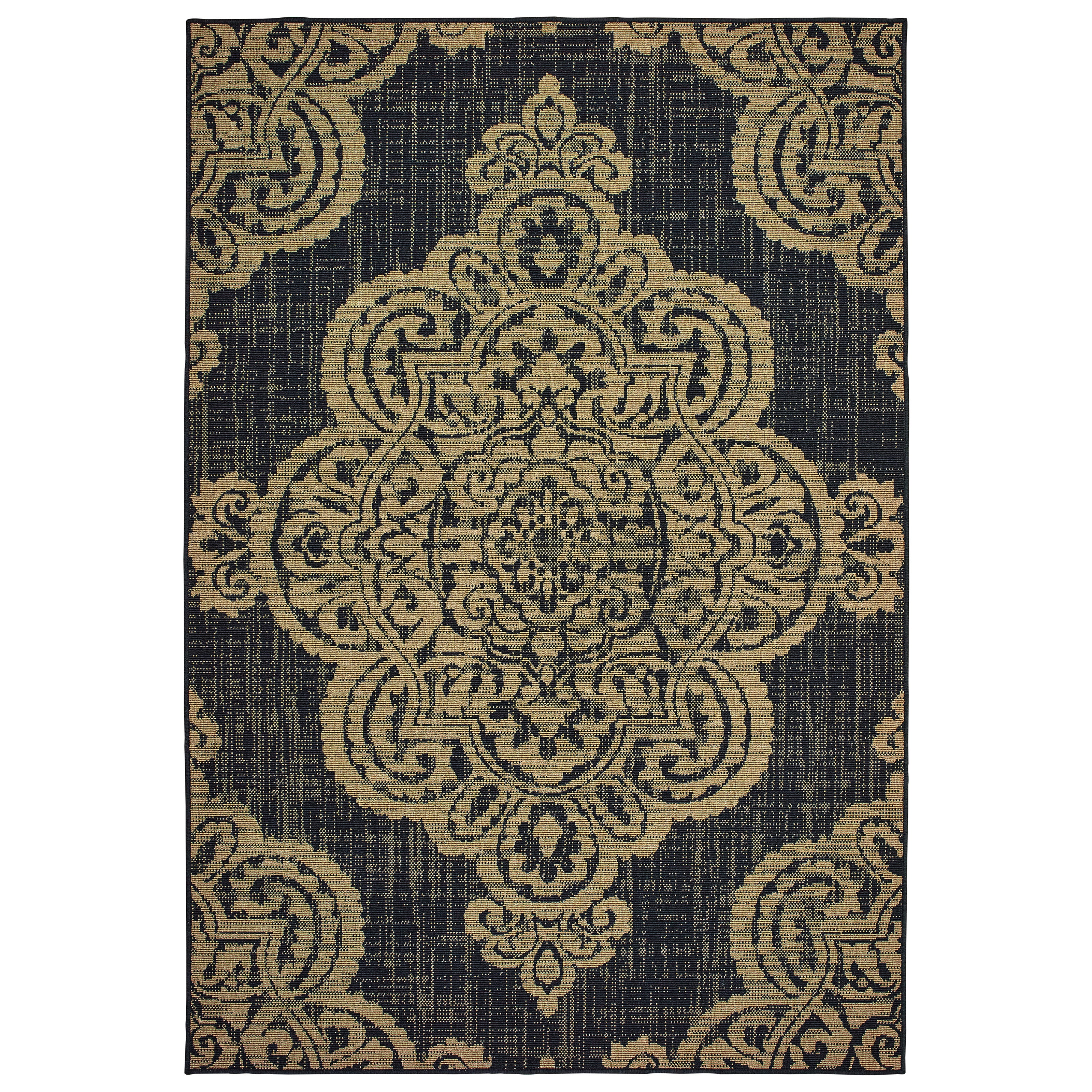 Oriental Weavers Mallory MAL03 Beige/Blue Area Rug
