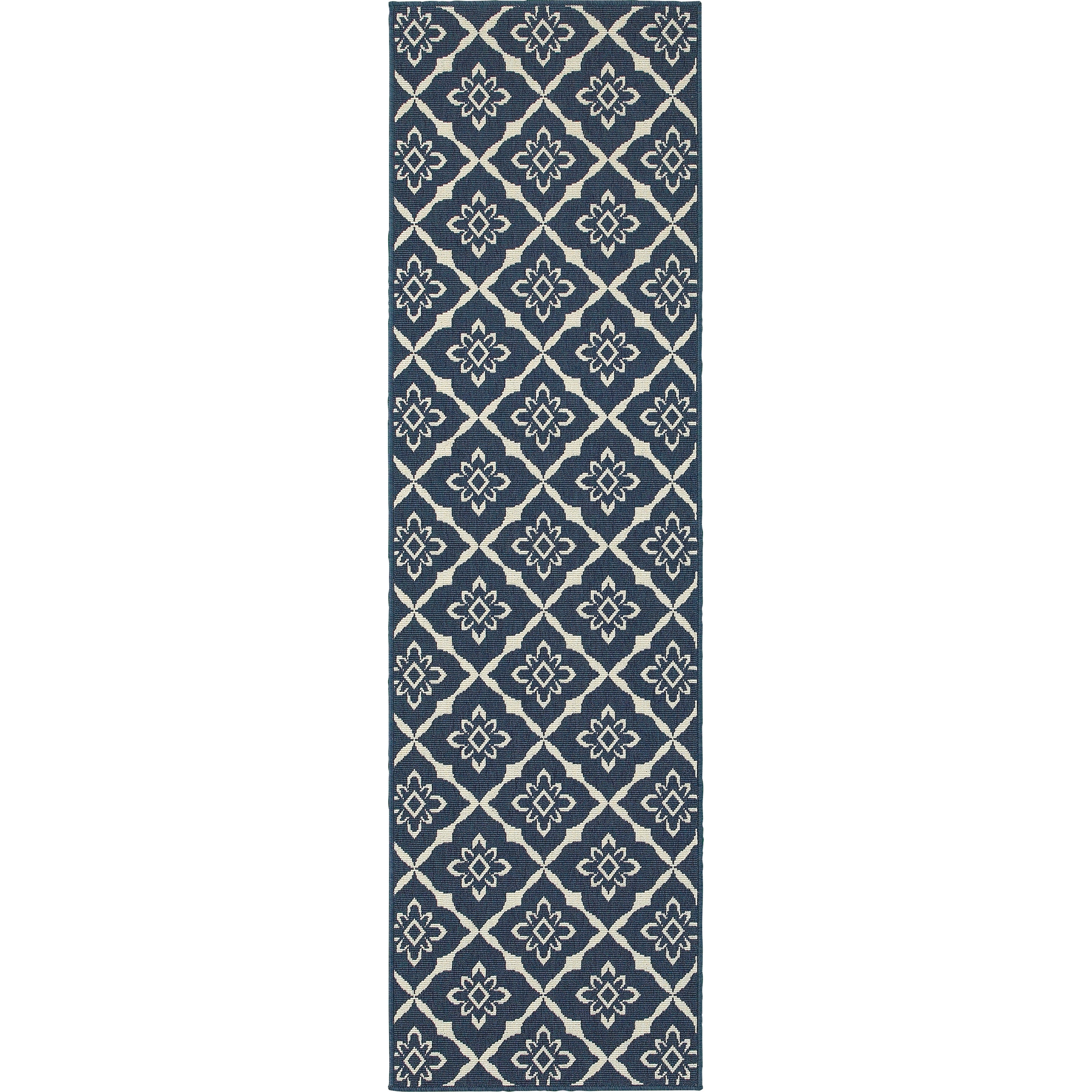 Oriental Weavers Meridian 1634Q Navy/Green Area Rug