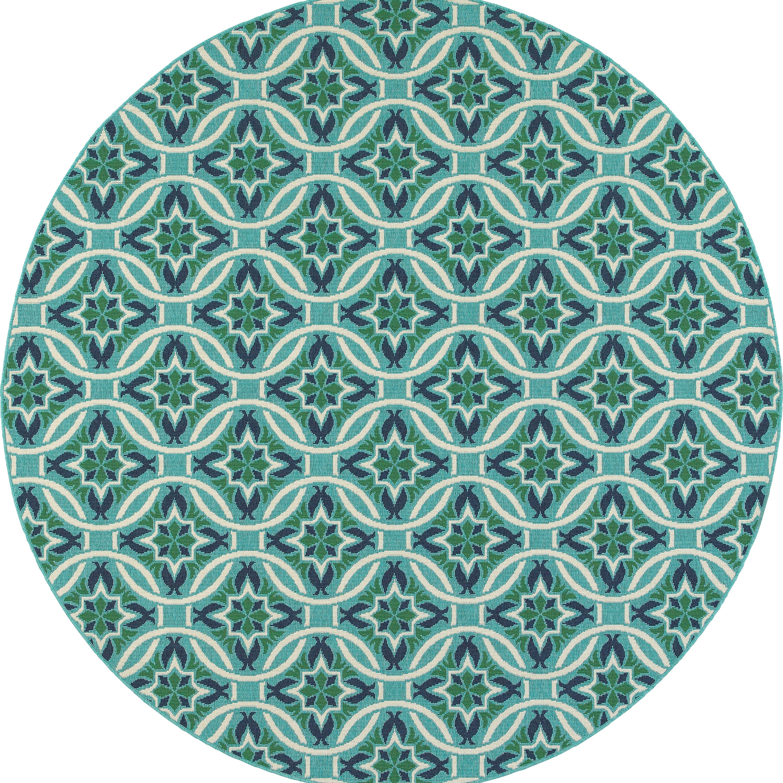 Oriental Weavers Meridian 2205B Navy/Ivory Area Rug