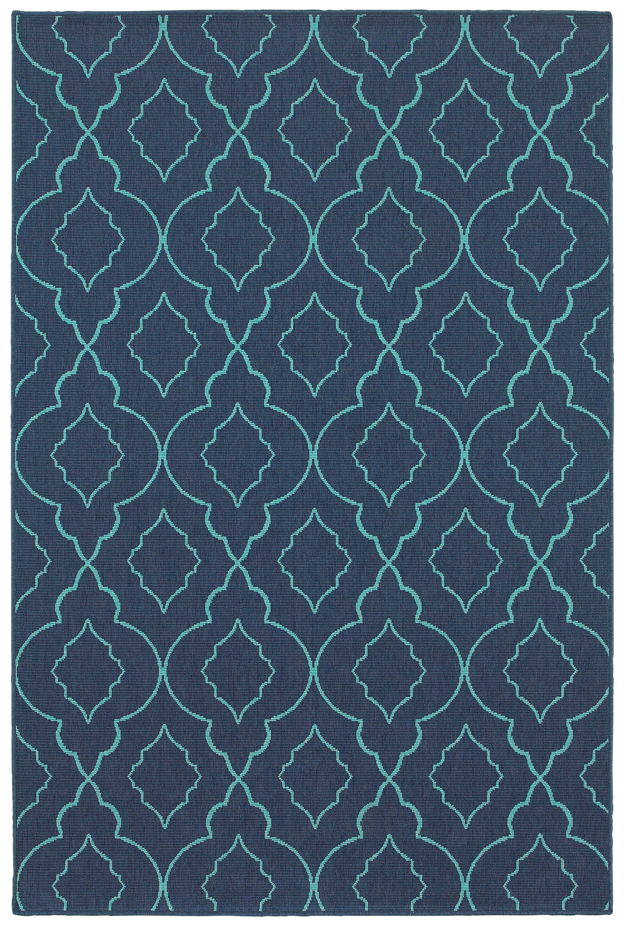 Oriental Weavers Meridian 2209B Navy/Green Area Rug