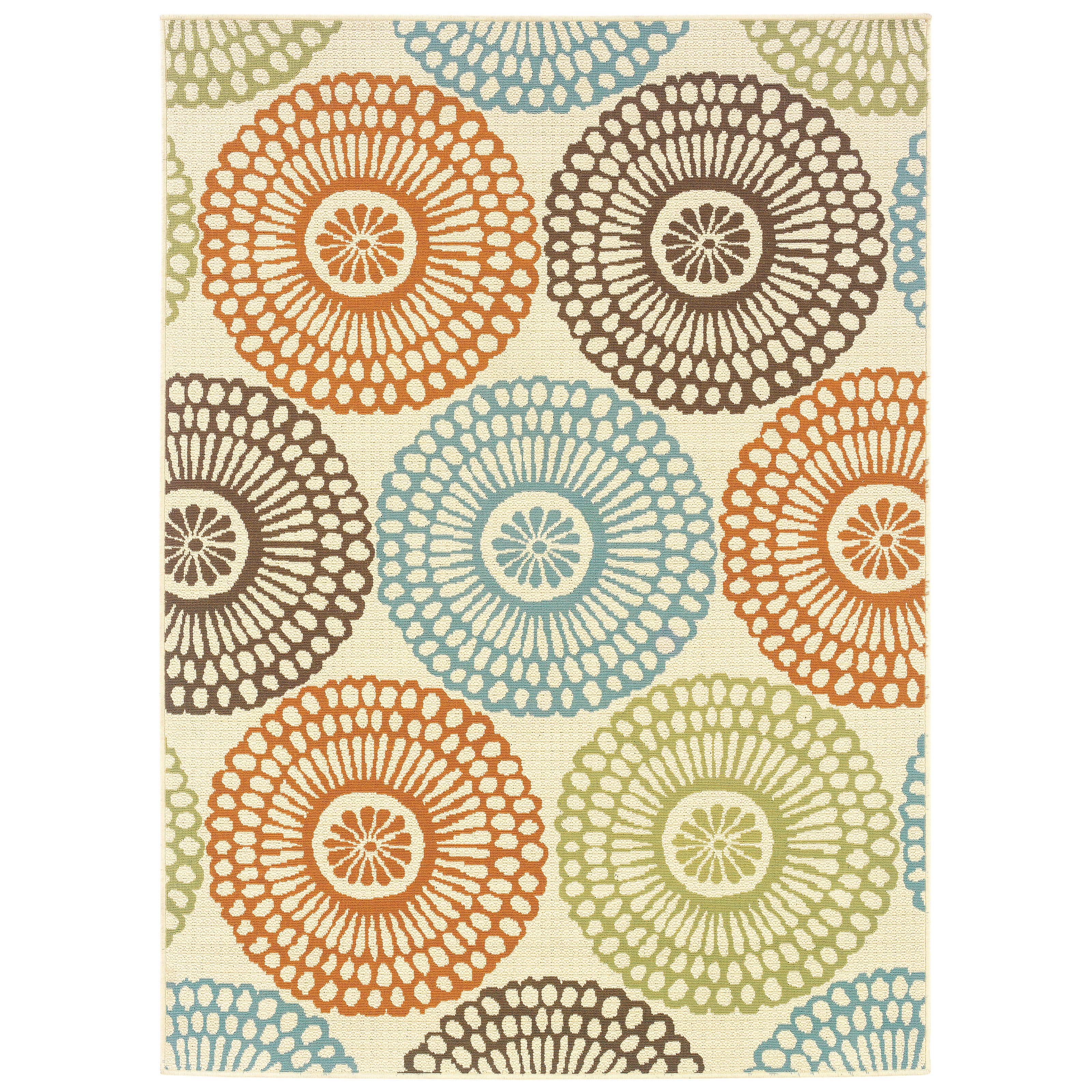Oriental Weavers Meridian 5701R Red/Blue Area Rug