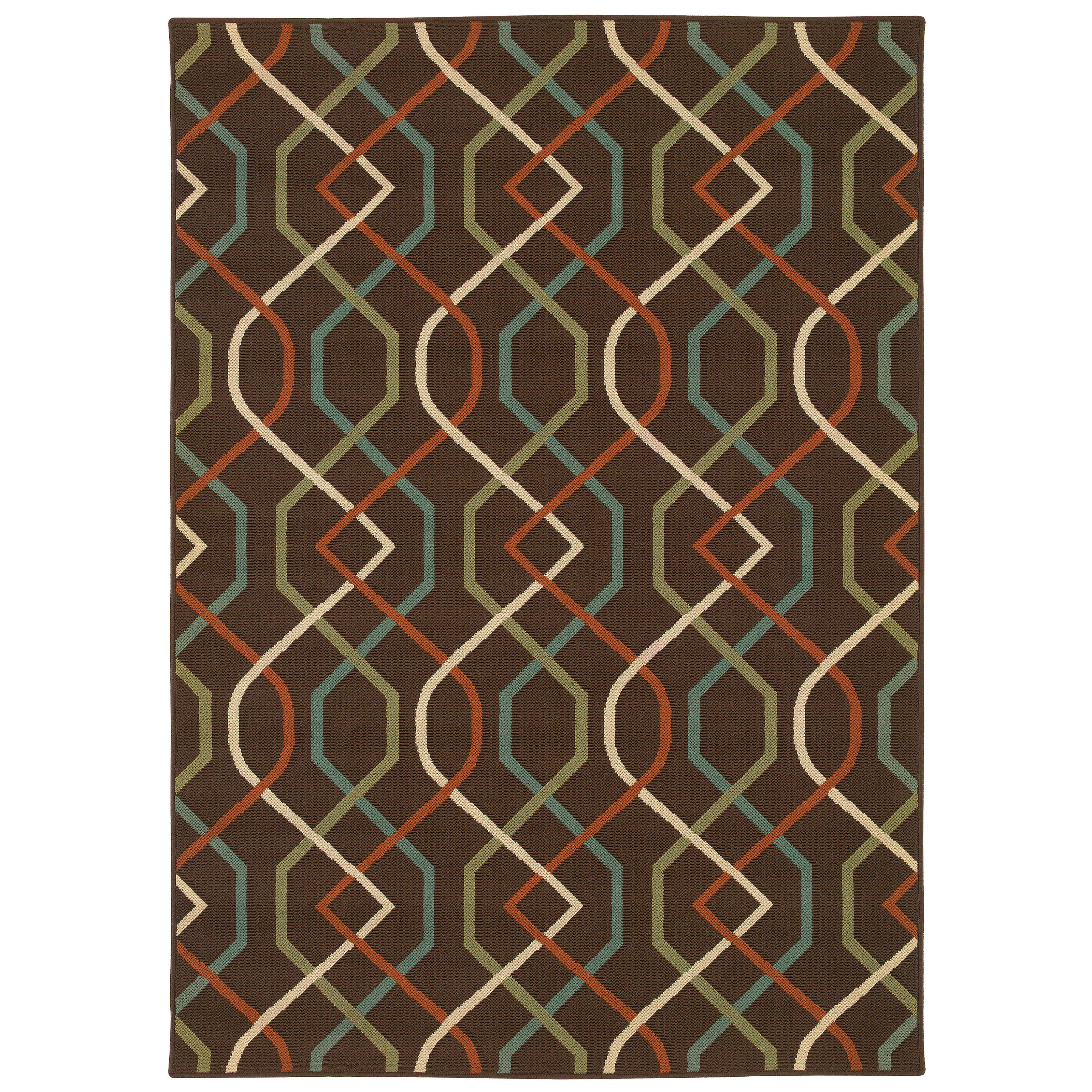 Oriental Weavers Meridian 7420A Blue/Ivory Area Rug