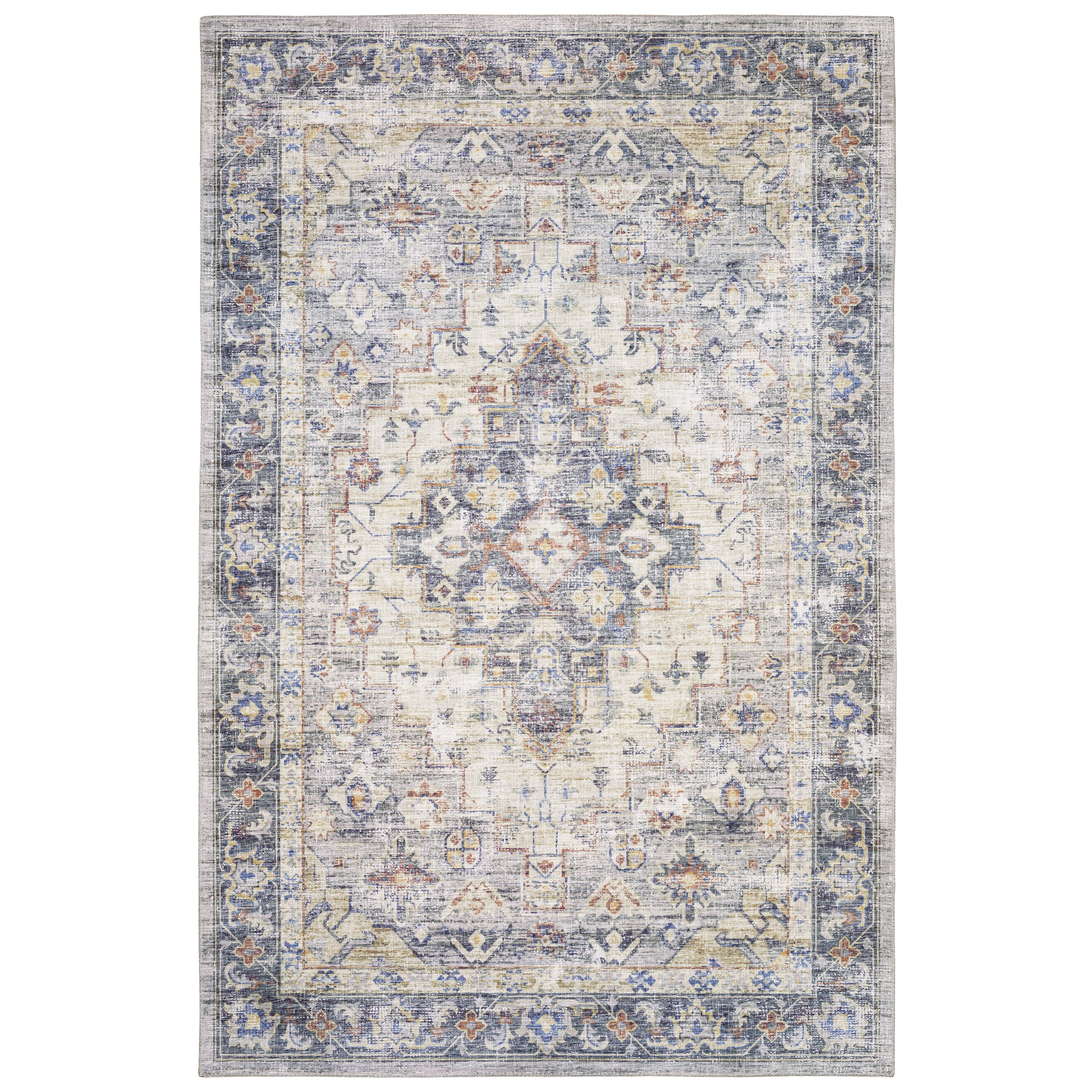 Oriental Weavers Myers Park MYP02 Blue/Gold Area Rug