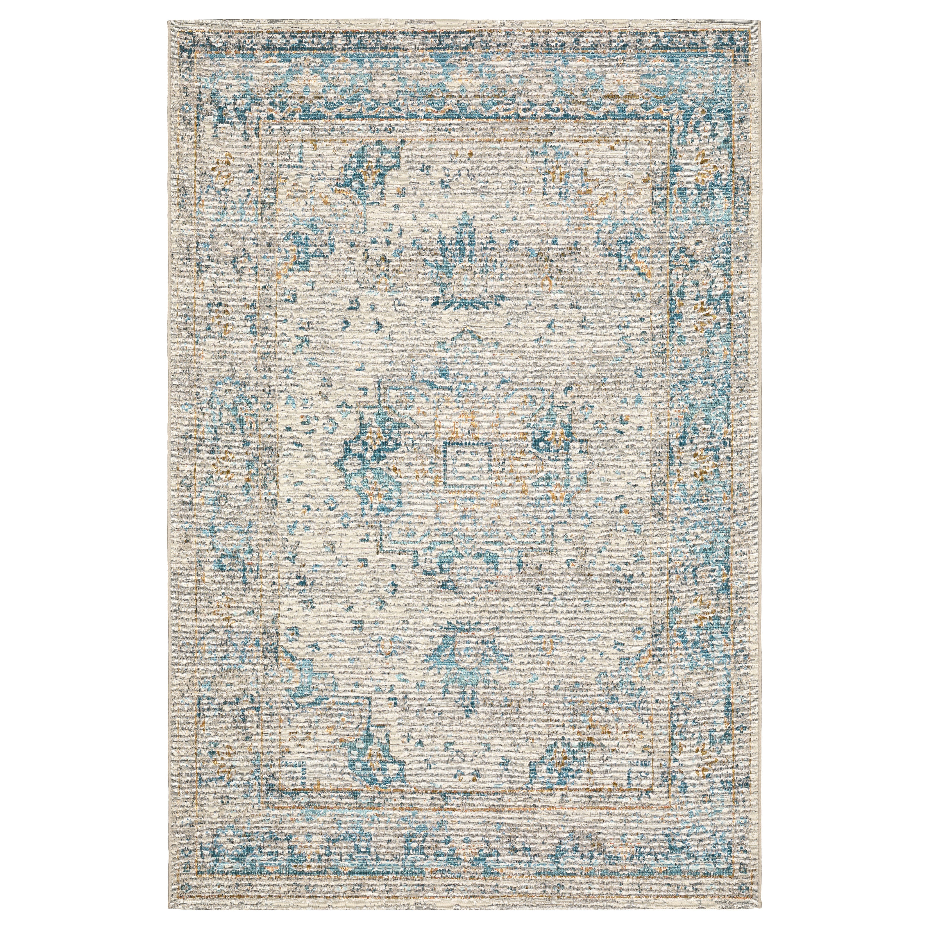 Oriental Weavers Naples 1221X Ivory/Blue Area Rug