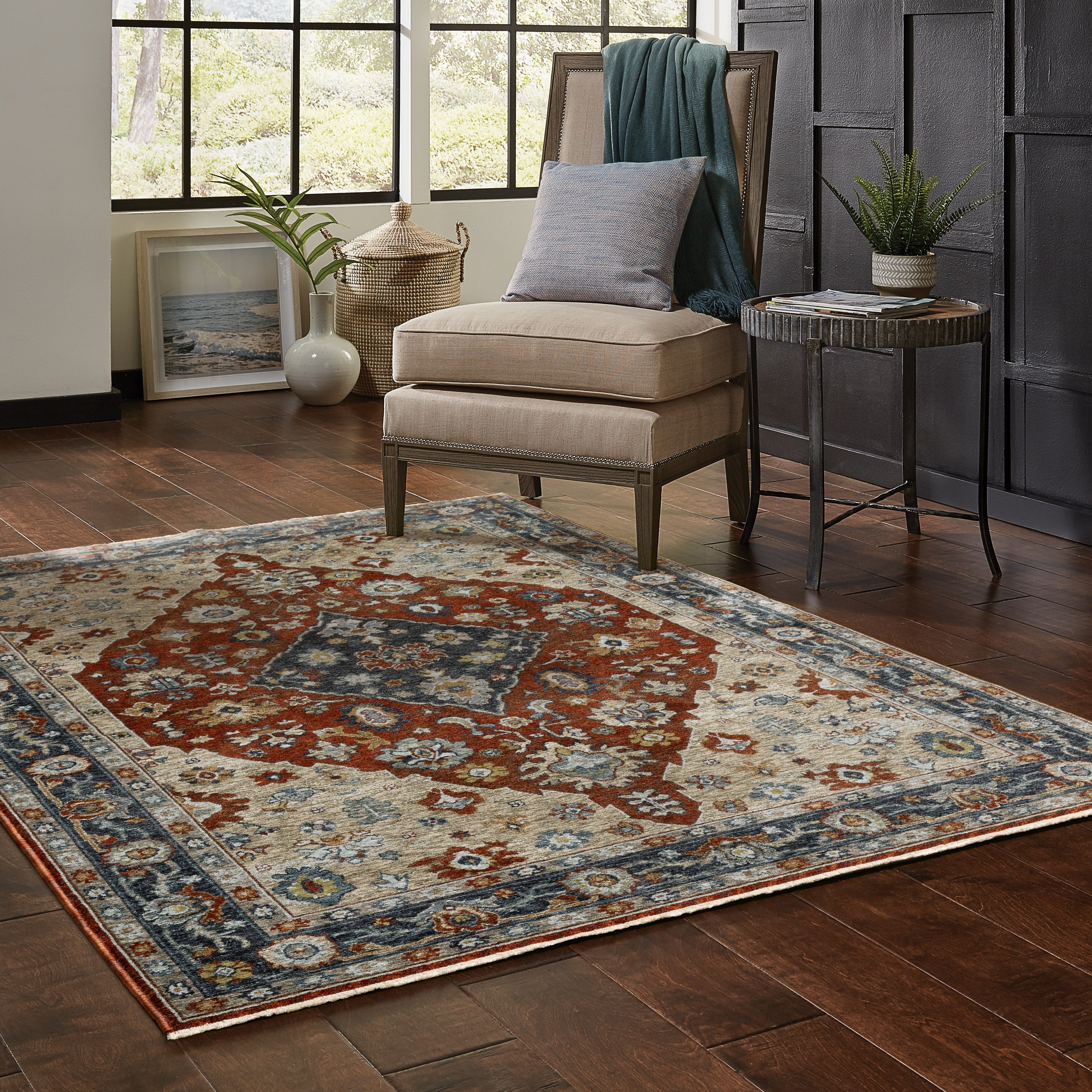 Oriental Weavers Aberdeen 1143H Red/Blue Area Rug