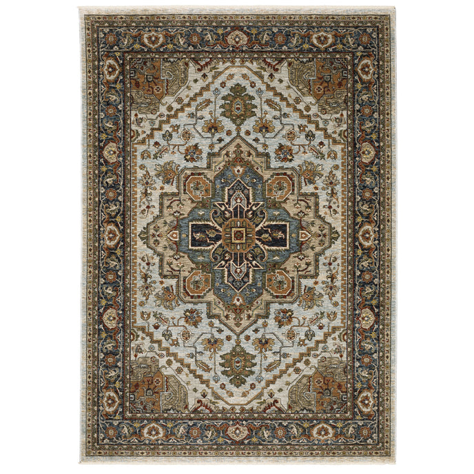 Oriental Weavers Aberdeen 1144W Ivory/Blue Area Rug