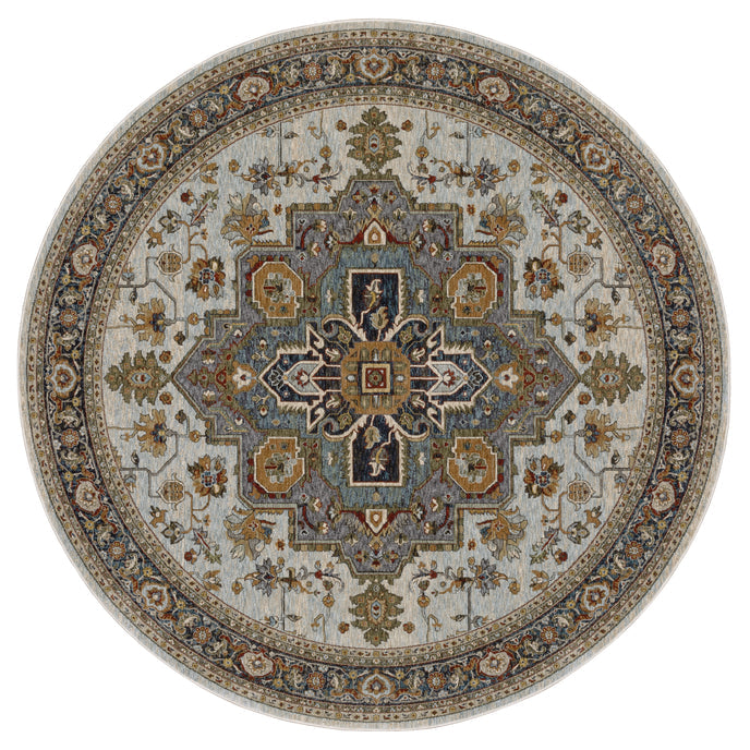 Oriental Weavers Aberdeen 1144W Ivory/Blue Area Rug