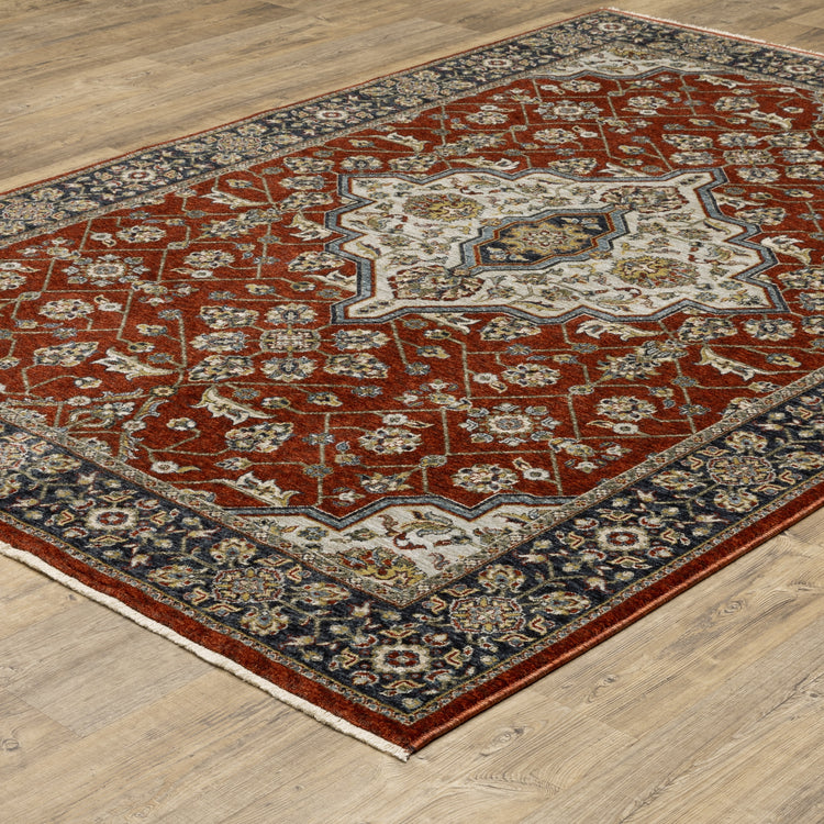 Oriental Weavers Aberdeen 4151R Red/Blue Area Rug