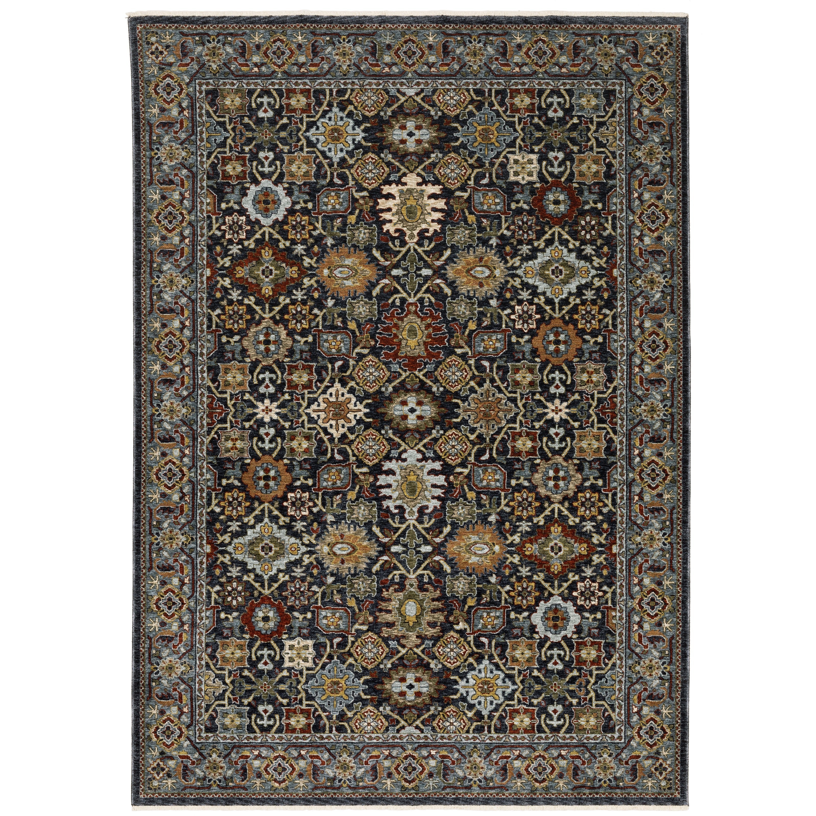 Oriental Weavers Aberdeen 4922D Blue/Multi Area Rug