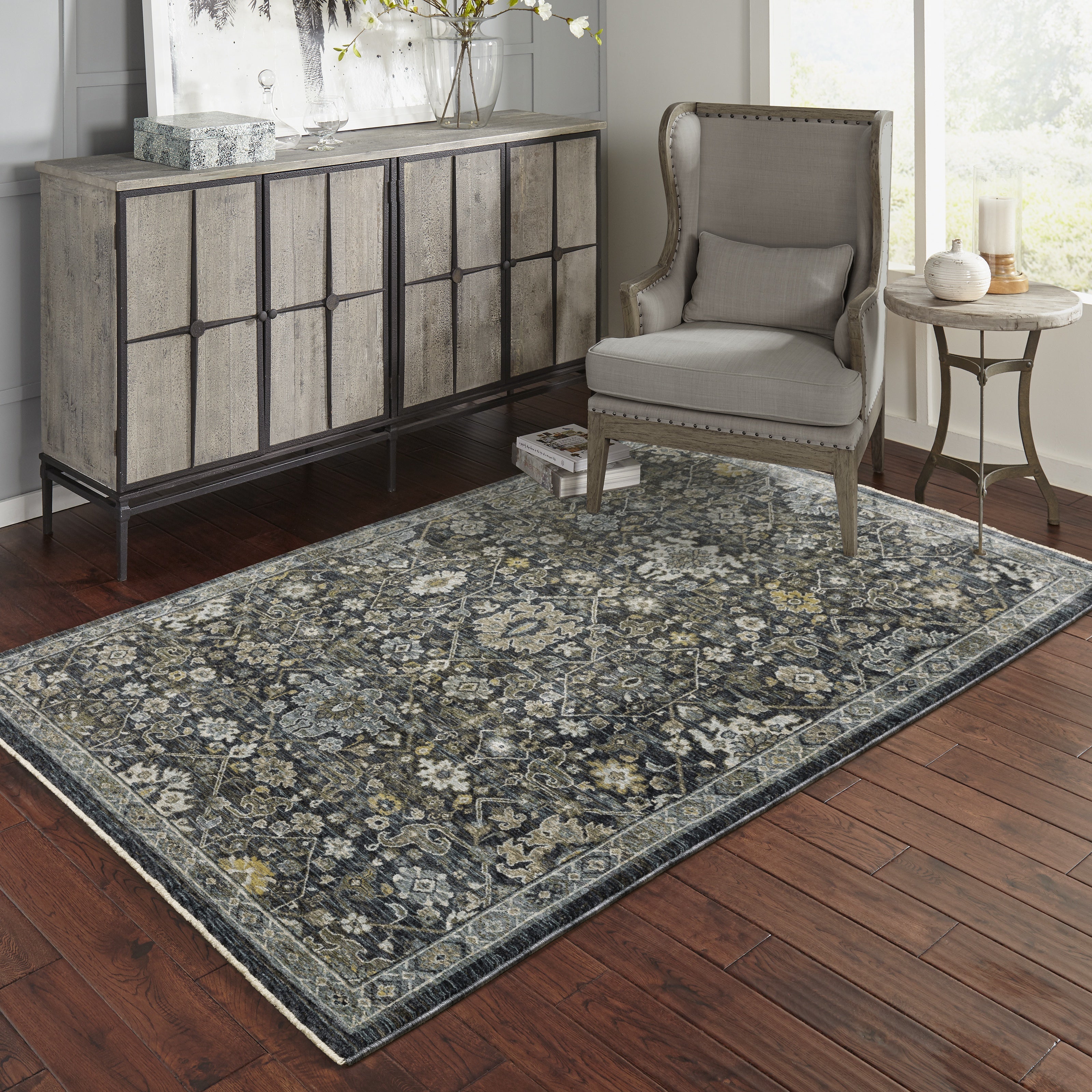 Oriental Weavers Aberdeen 5W Blue/Multi Area Rug