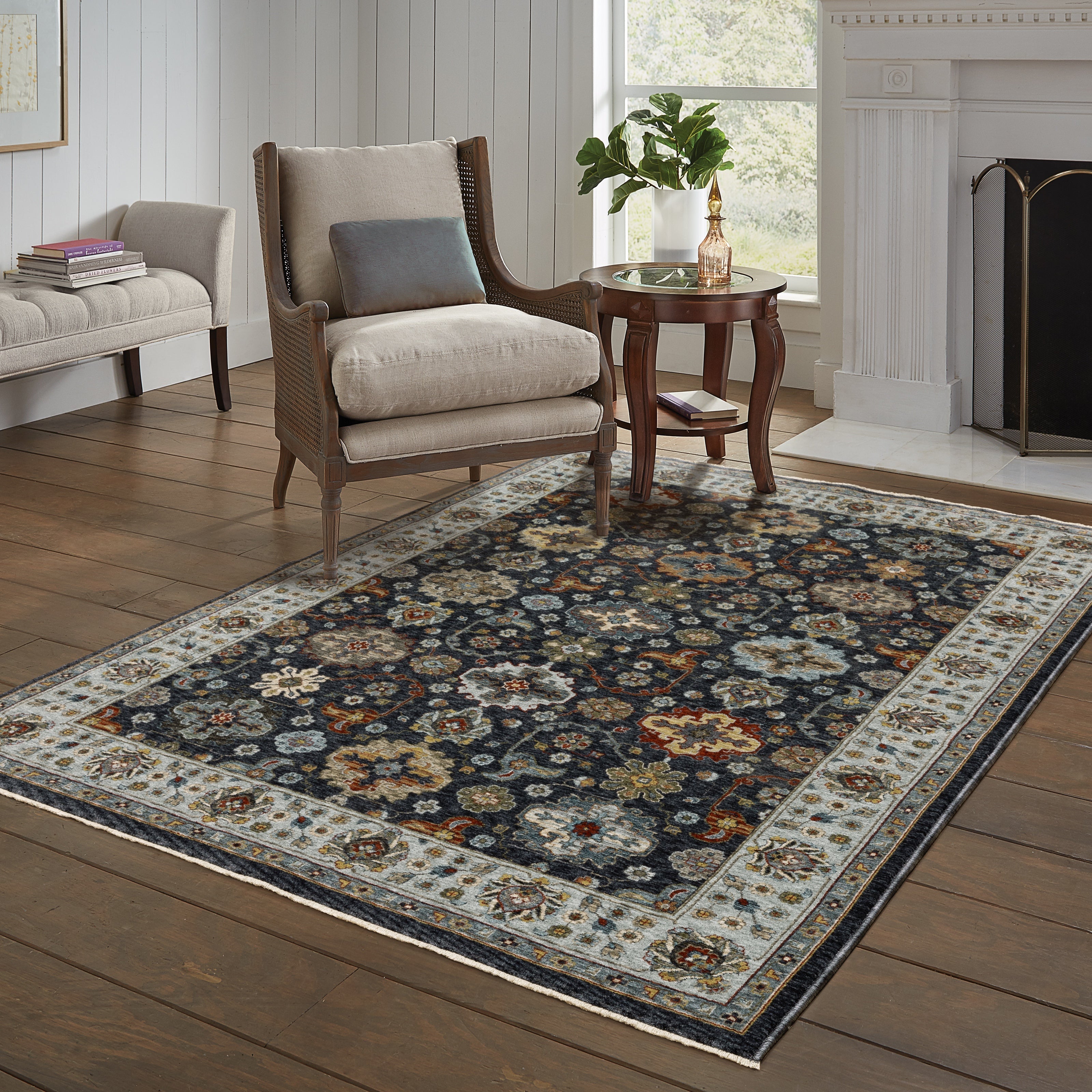 Oriental Weavers Aberdeen 561B Blue/Multi Area Rug