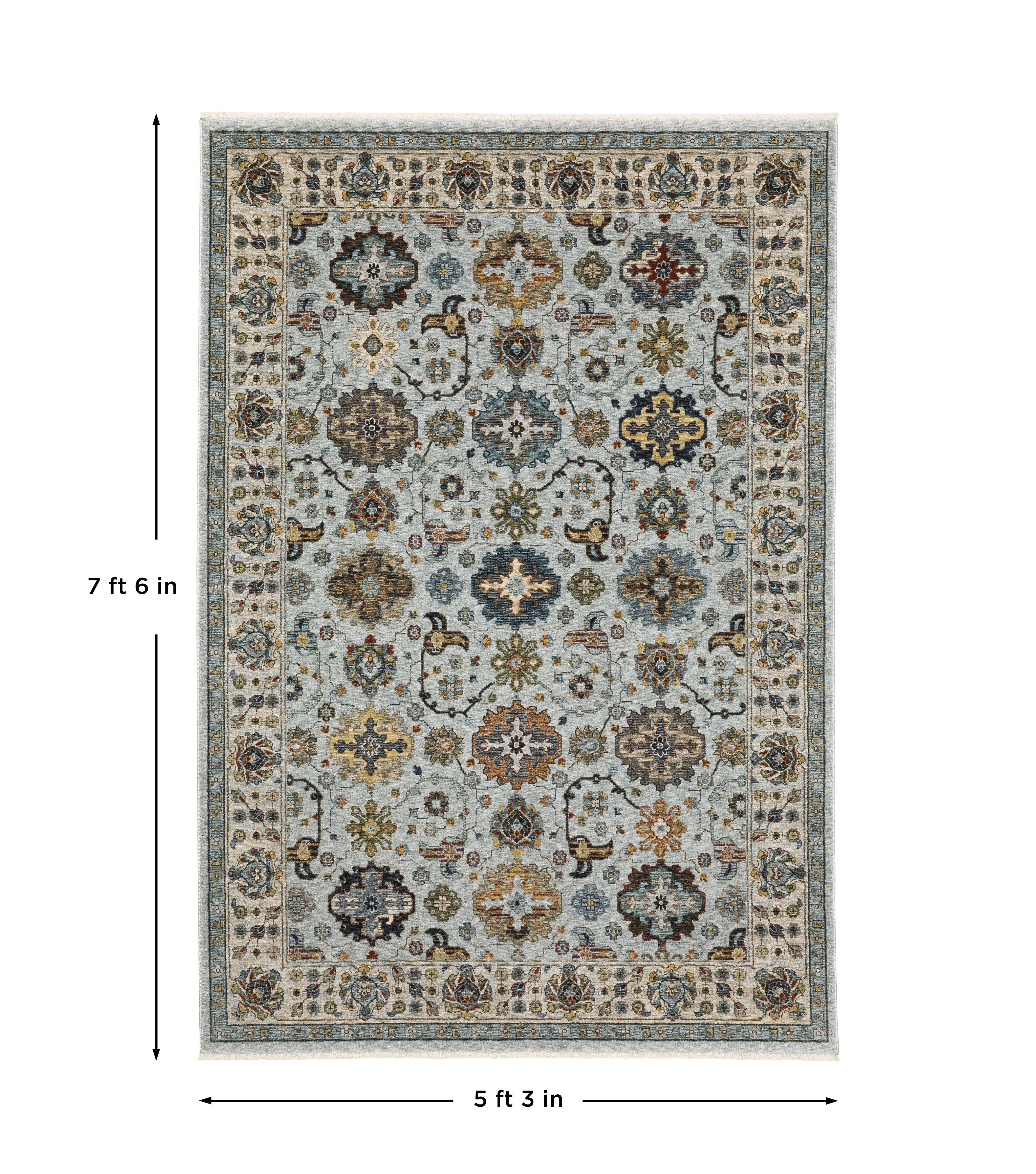 Oriental Weavers Aberdeen 561W Blue/Ivory Area Rug