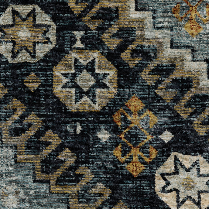 Oriental Weavers Aberdeen 7150B Blue/Gold Area Rug