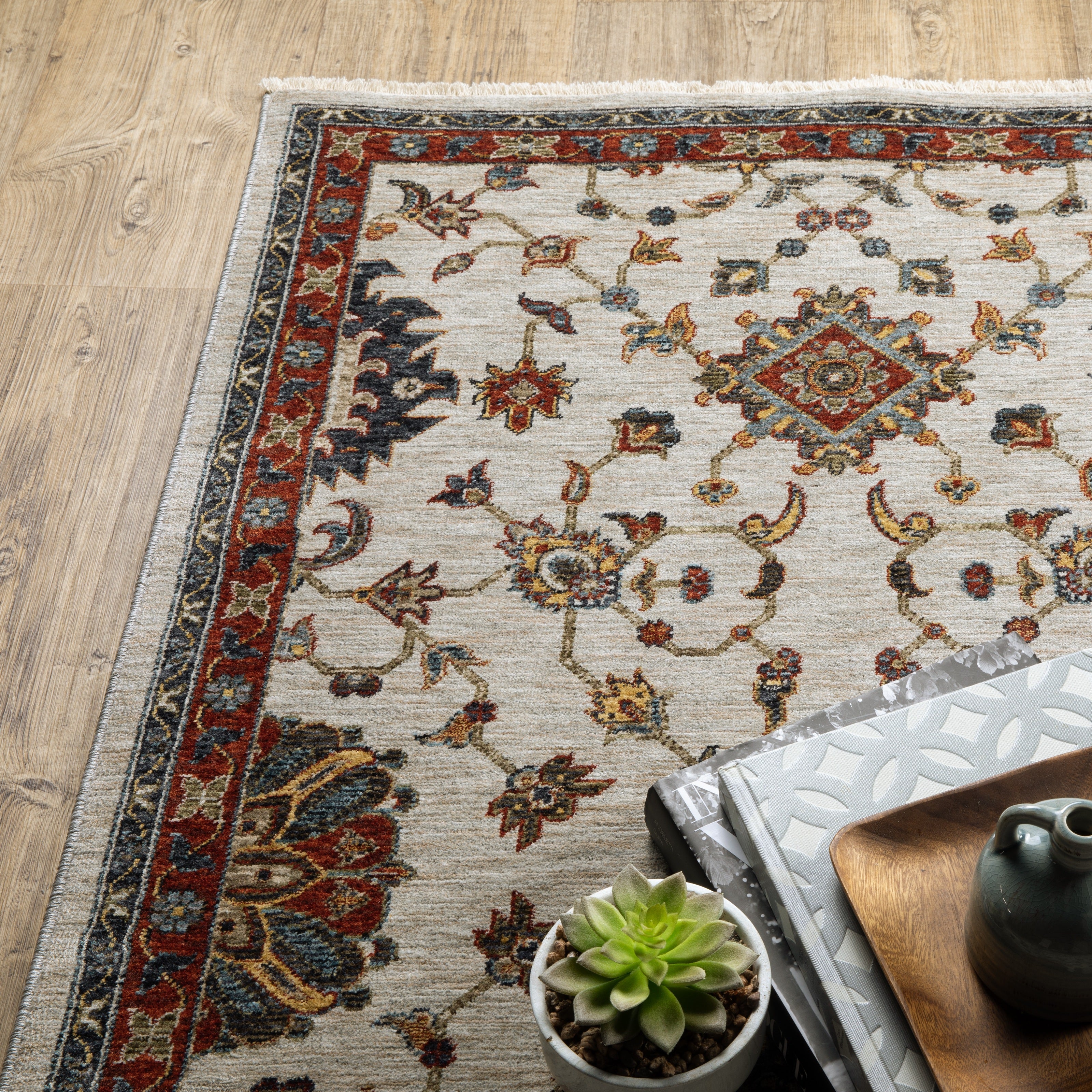 Oriental Weavers Aberdeen 751W Ivory/Multi Area Rug