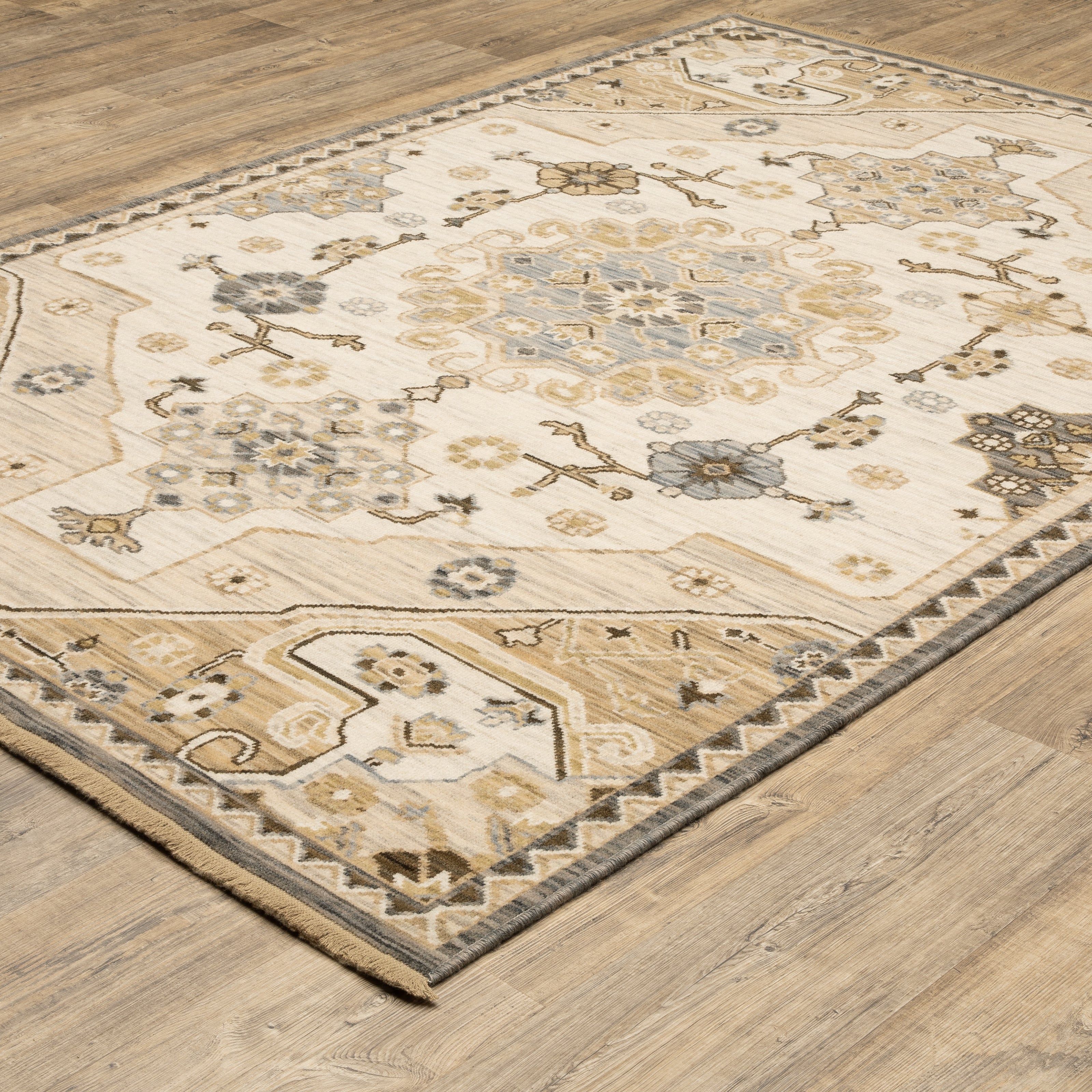 Oriental Weavers Acacia ACA03 Tan/Grey Area Rug