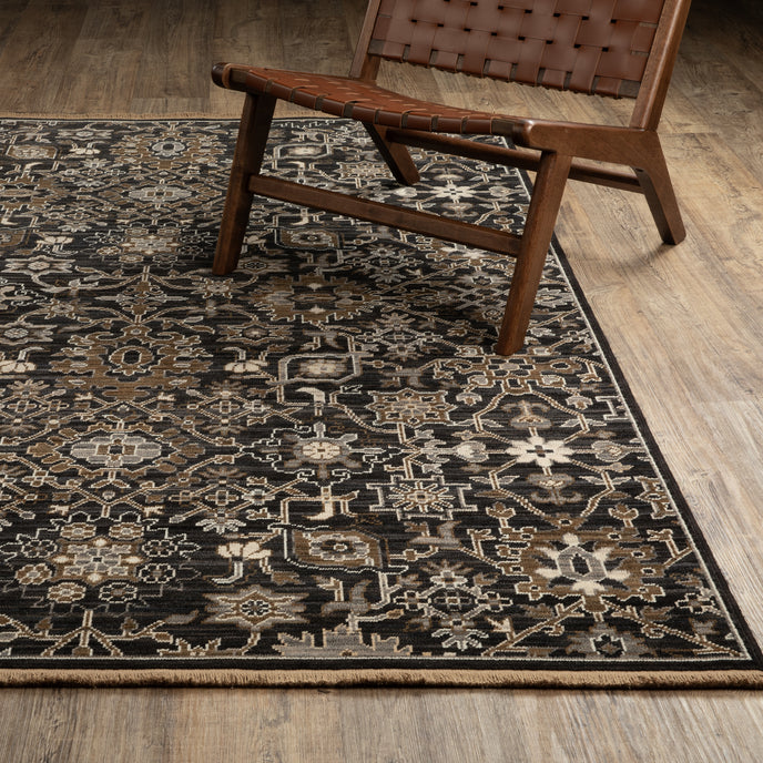 Oriental Weavers Acacia ACA05 Black/Tan Area Rug