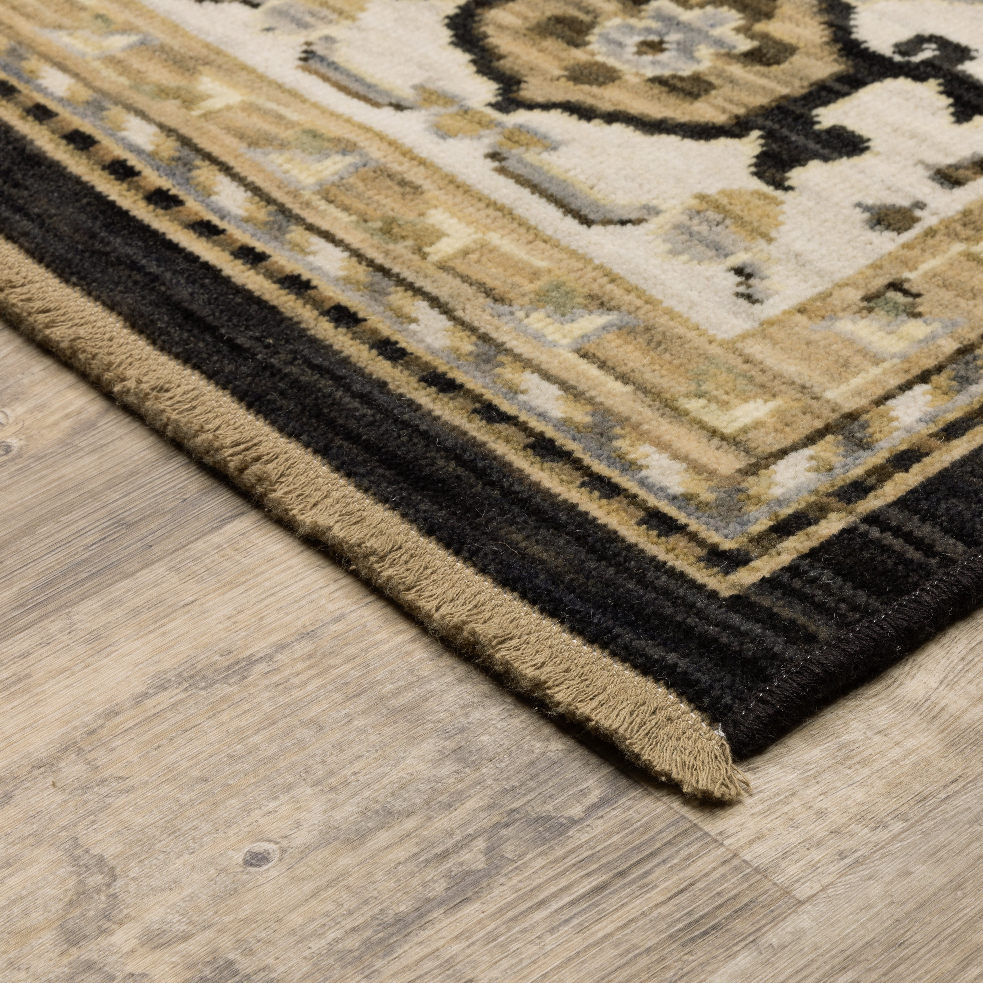 Oriental Weavers Acacia ACA08 Tan/Black Area Rug
