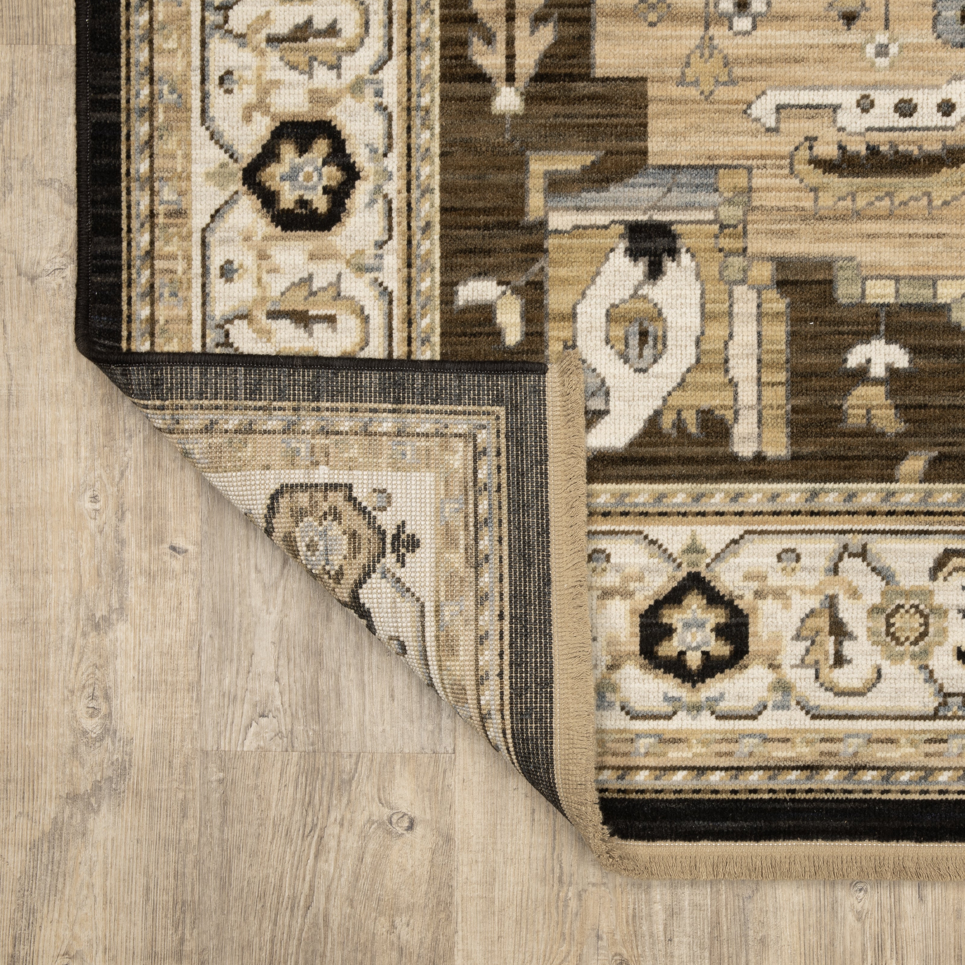 Oriental Weavers Acacia ACA08 Tan/Black Area Rug