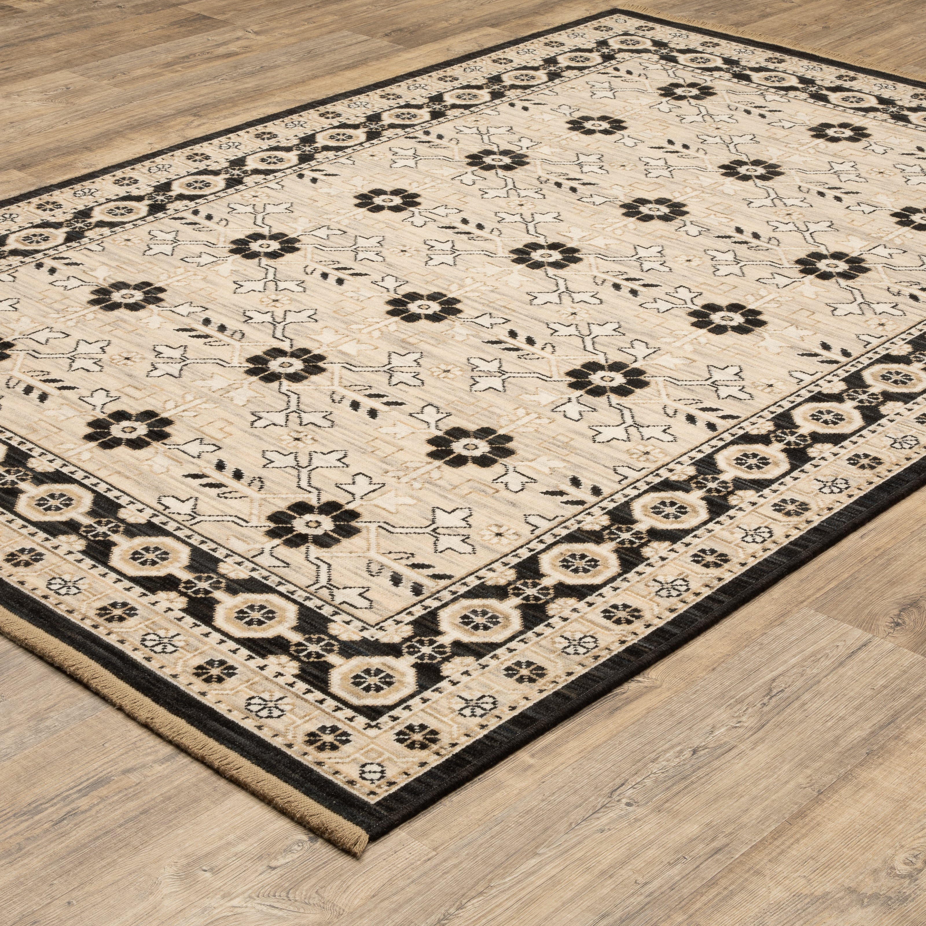 Oriental Weavers Acacia ACA09 Beige/Black Area Rug